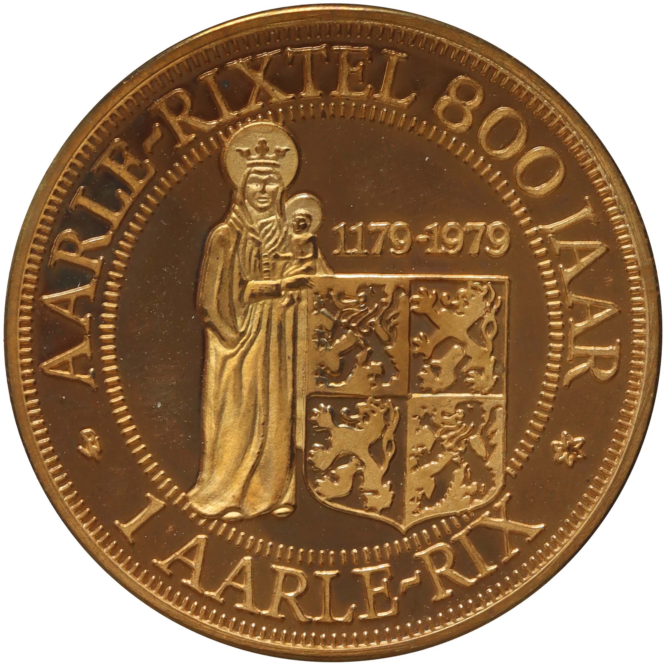 Afbeelding van de keerzijde. aarle-rix. Inventarisnummer:1992-0773