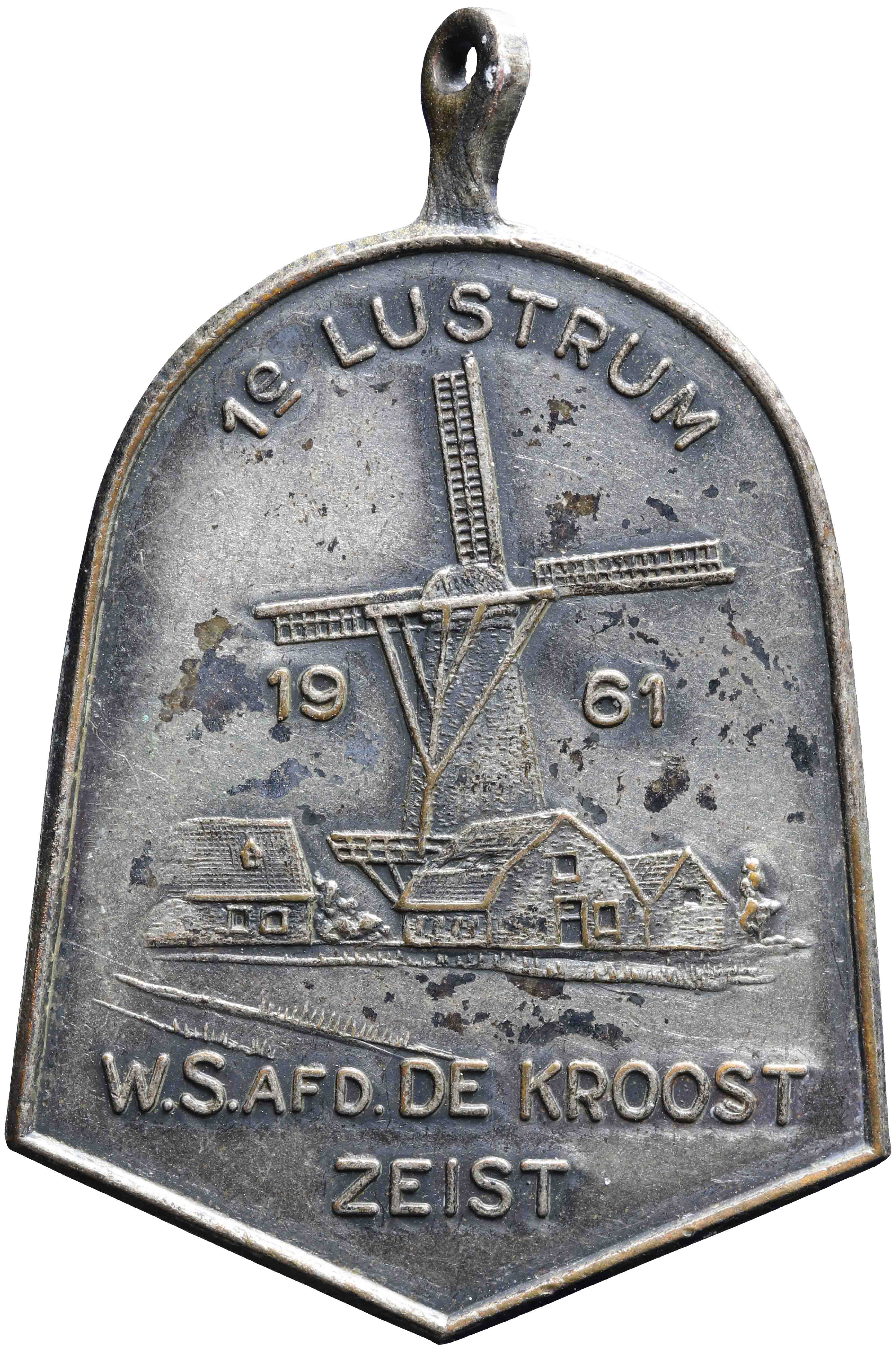 Image of the obverse. Eerste lustrum van de wandeltochtsportafdeling 'De Kroost', Zeist 1961. Inventory number:1993-4284
