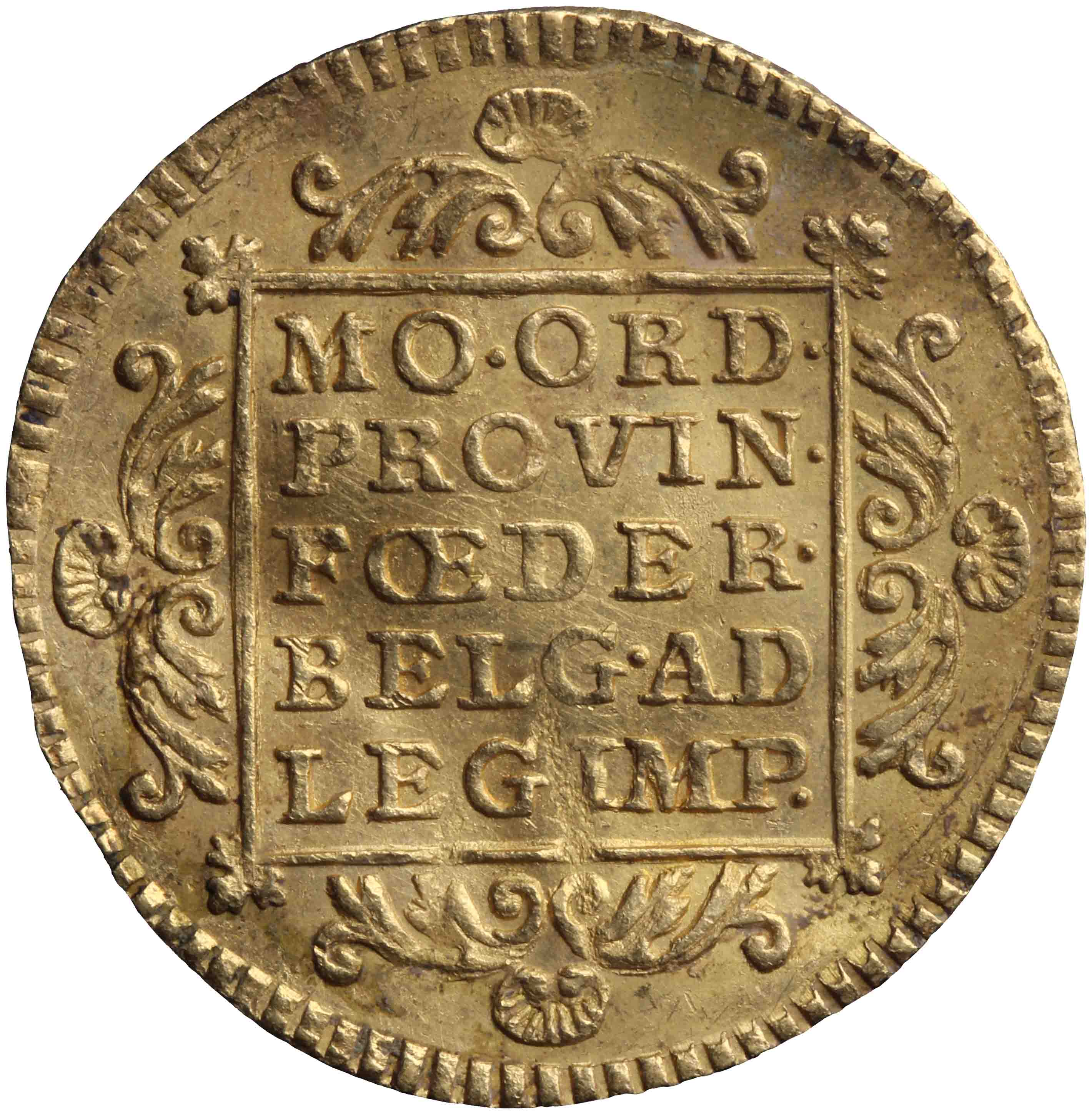 Afbeelding van de keerzijde. gouden dukaat. Inventarisnummer:DNB-05282