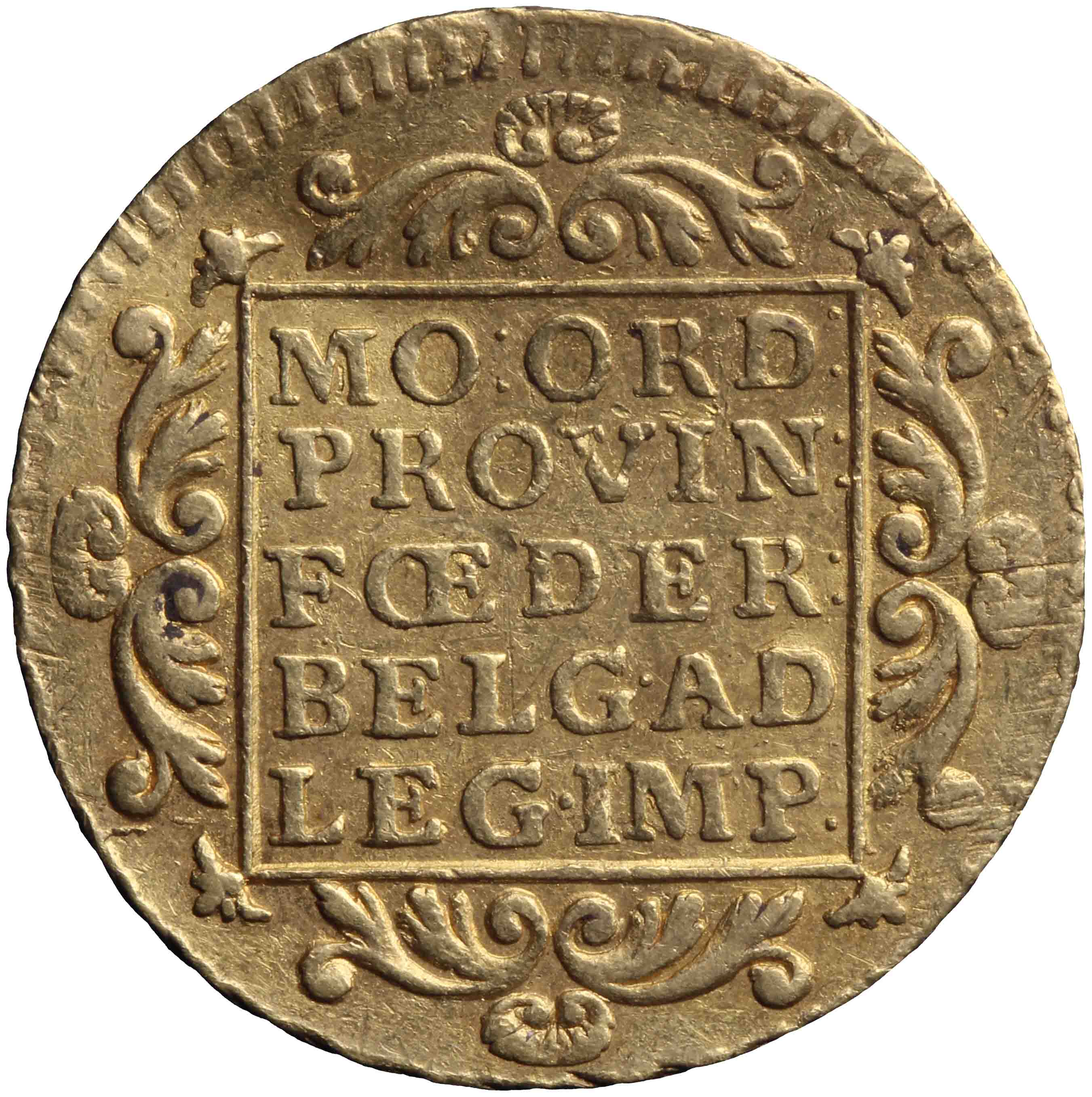 Afbeelding van de keerzijde. gouden dukaat. Inventarisnummer:DNB-05284