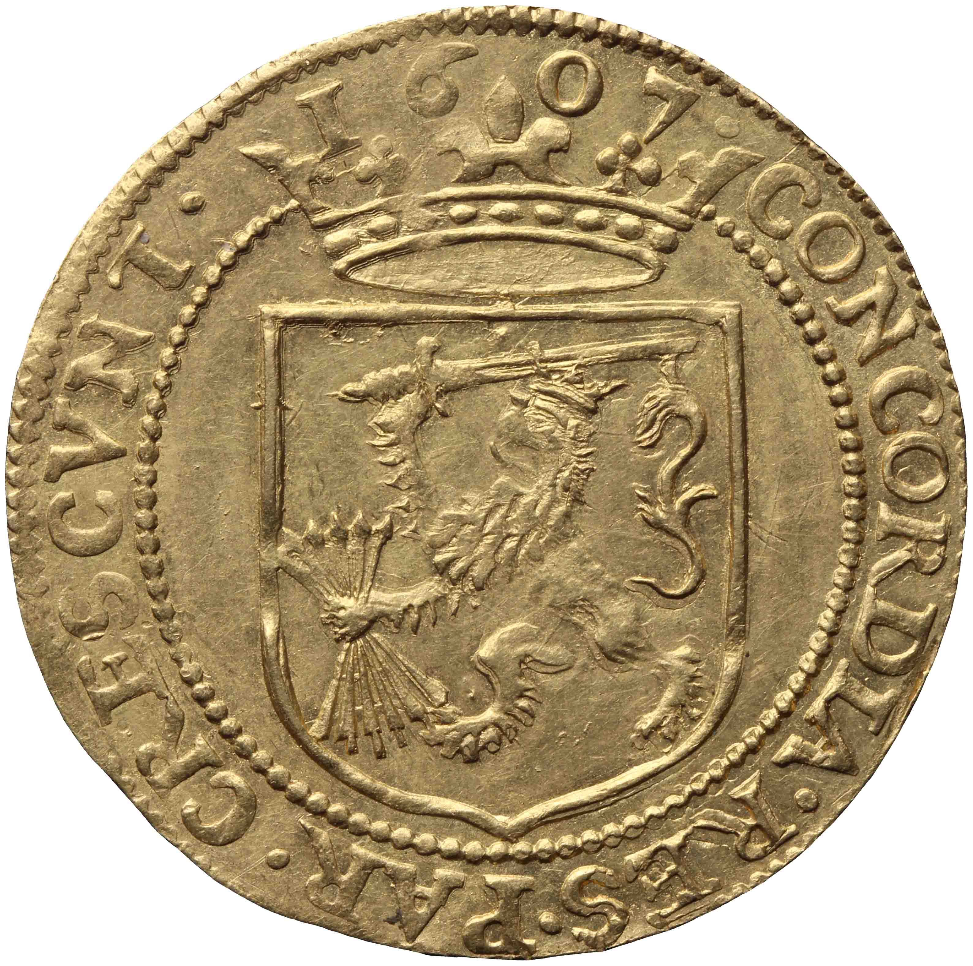 Afbeelding van de keerzijde. gouden rijder. Inventarisnummer:DNB-05297