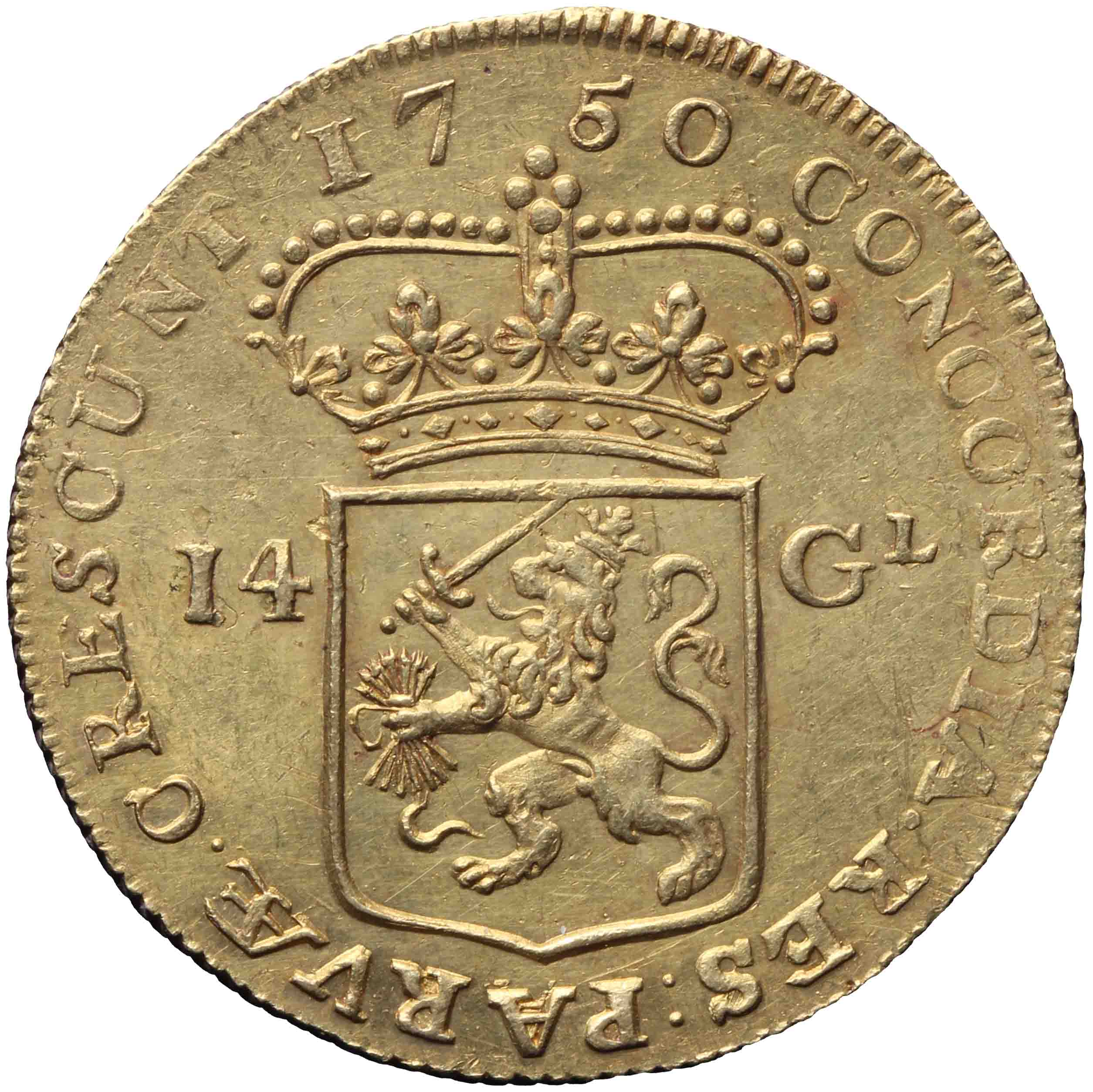 Afbeelding van de keerzijde. gouden rijder. Inventarisnummer:DNB-05306