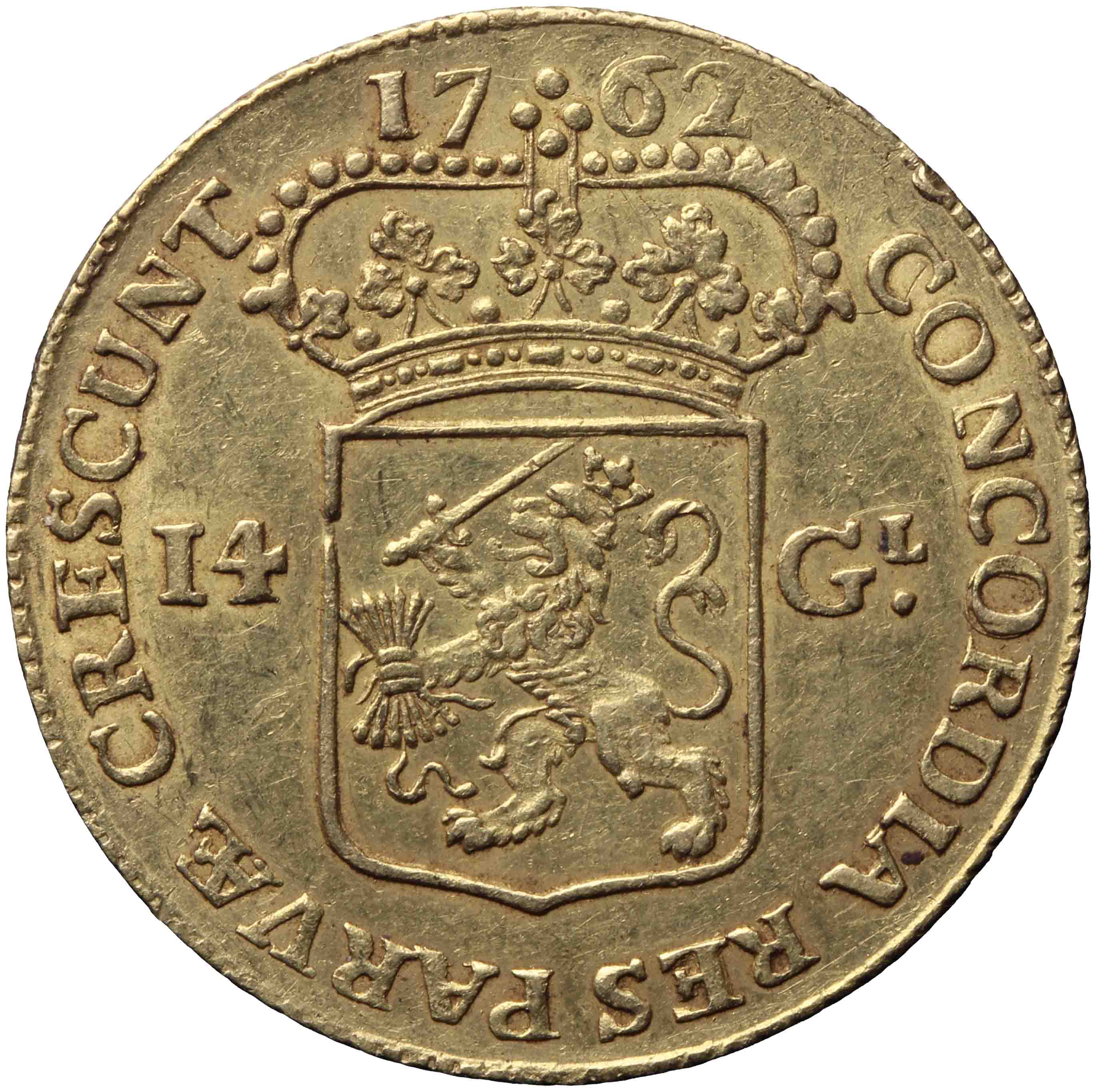 Afbeelding van de keerzijde. gouden rijder. Inventarisnummer:DNB-05309