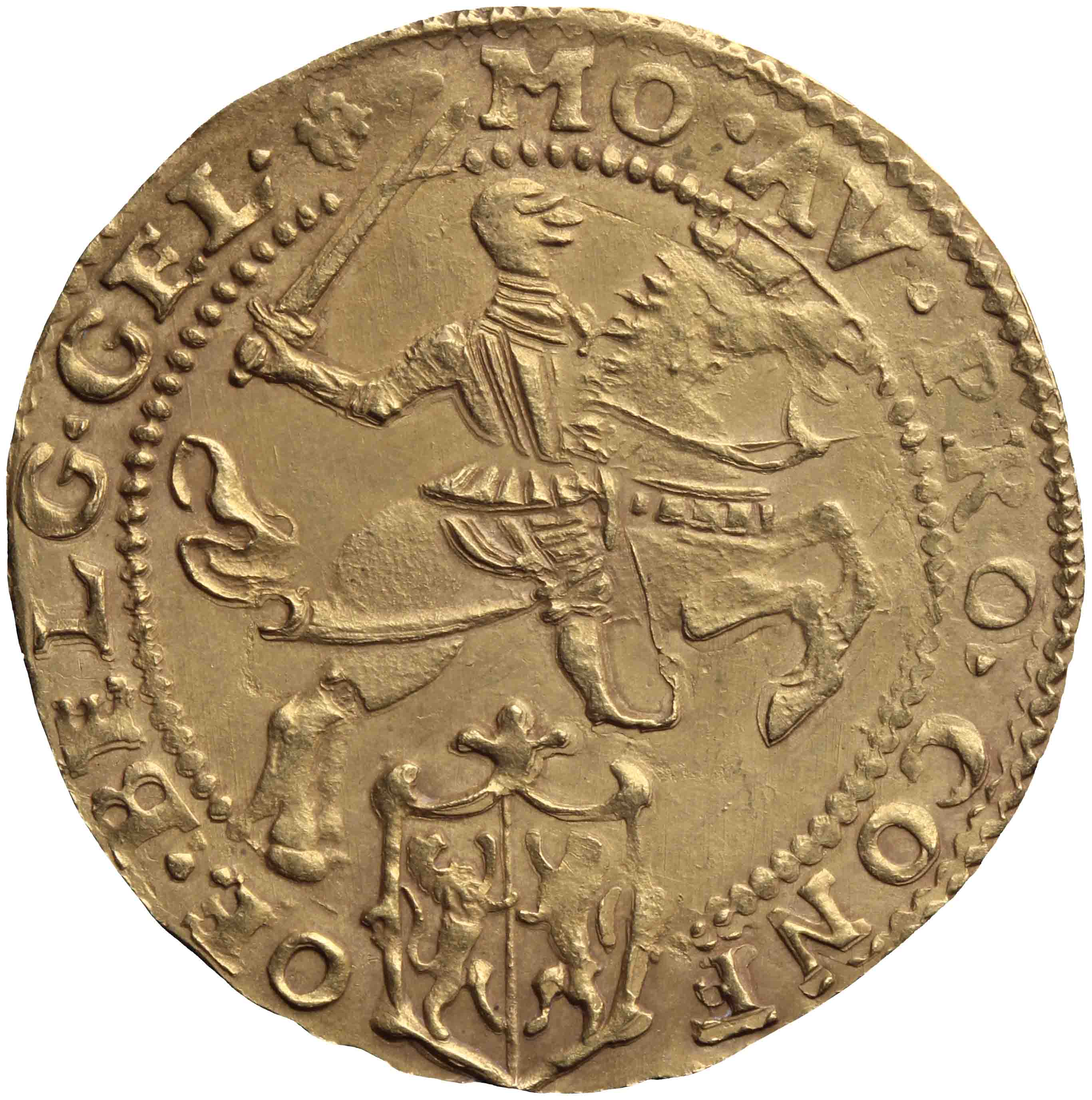 Image of the obverse. halve gouden rijder. Inventory number:DNB-05319