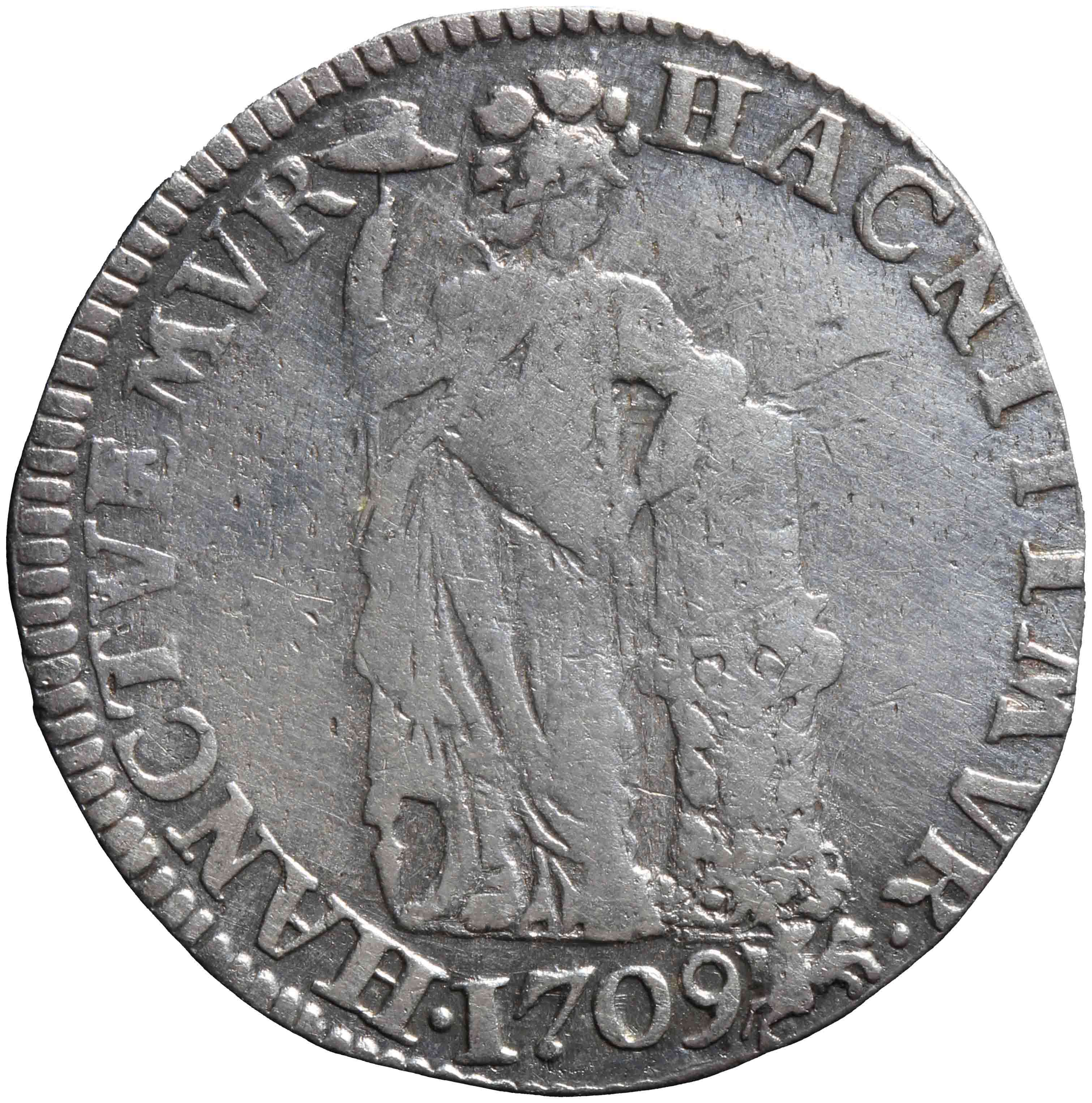 Afbeelding van de voorzijde. Generaliteitsgulden. Inventarisnummer:DNB-05427