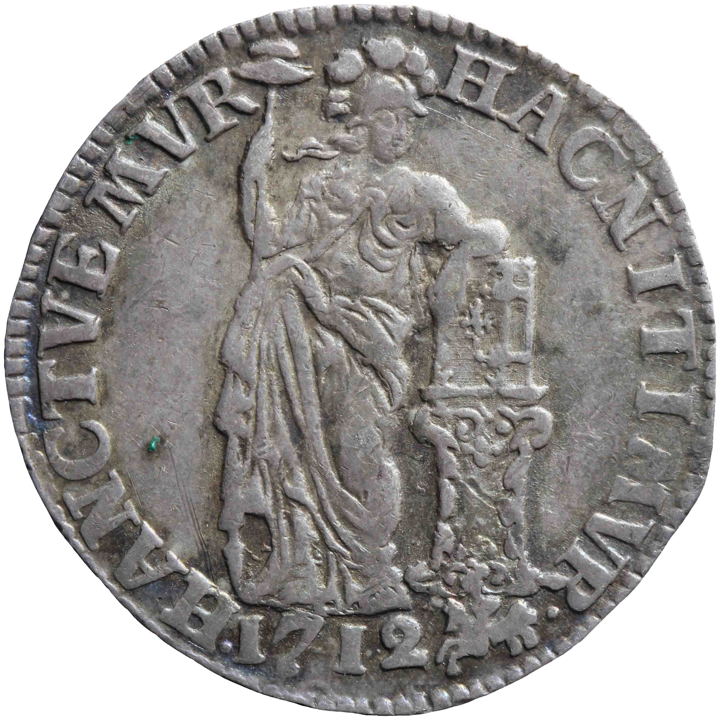 Afbeelding van de voorzijde. Generaliteitsgulden. Inventarisnummer:DNB-05429