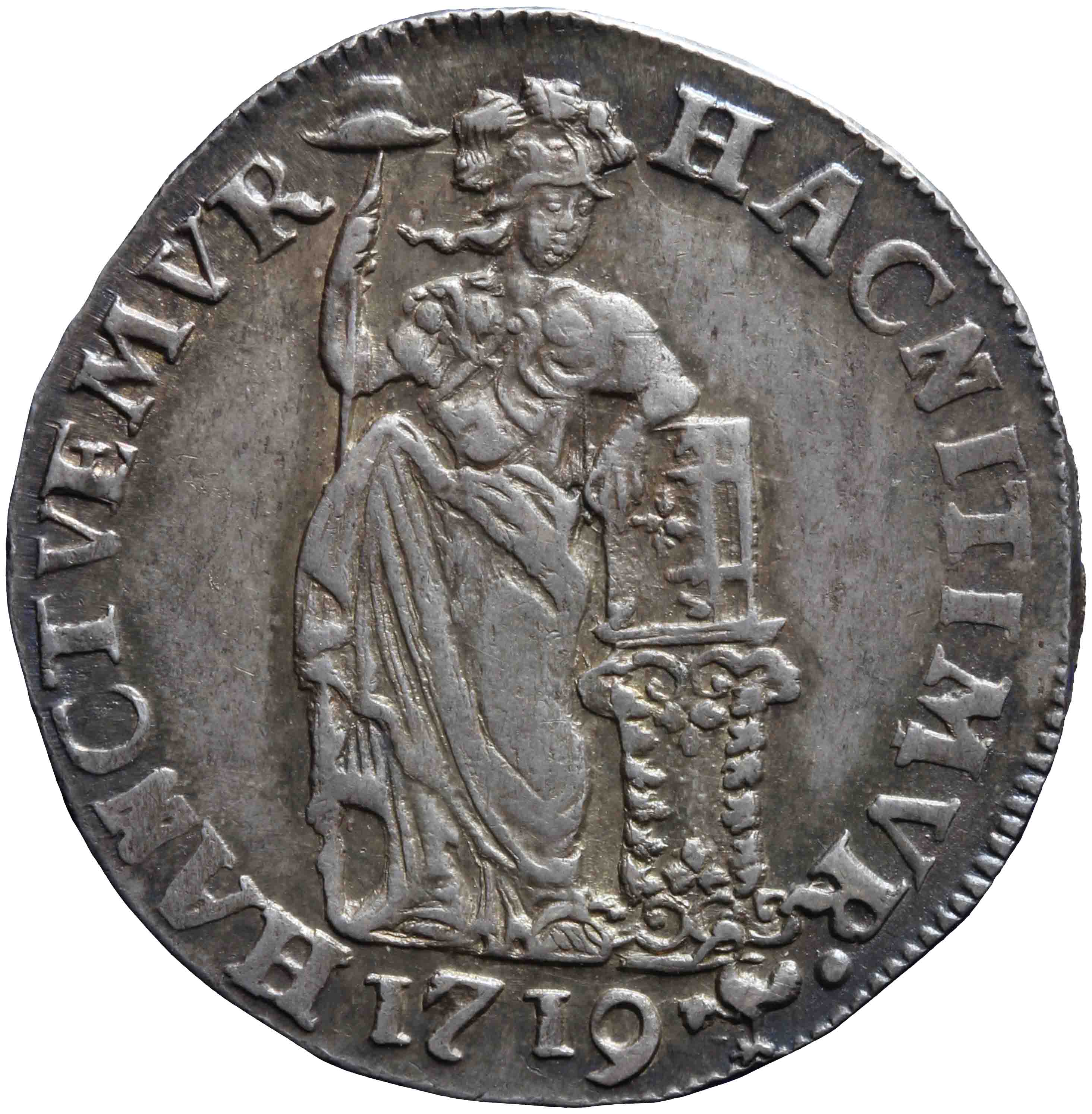 Afbeelding van de voorzijde. Generaliteitsgulden. Inventarisnummer:DNB-05435