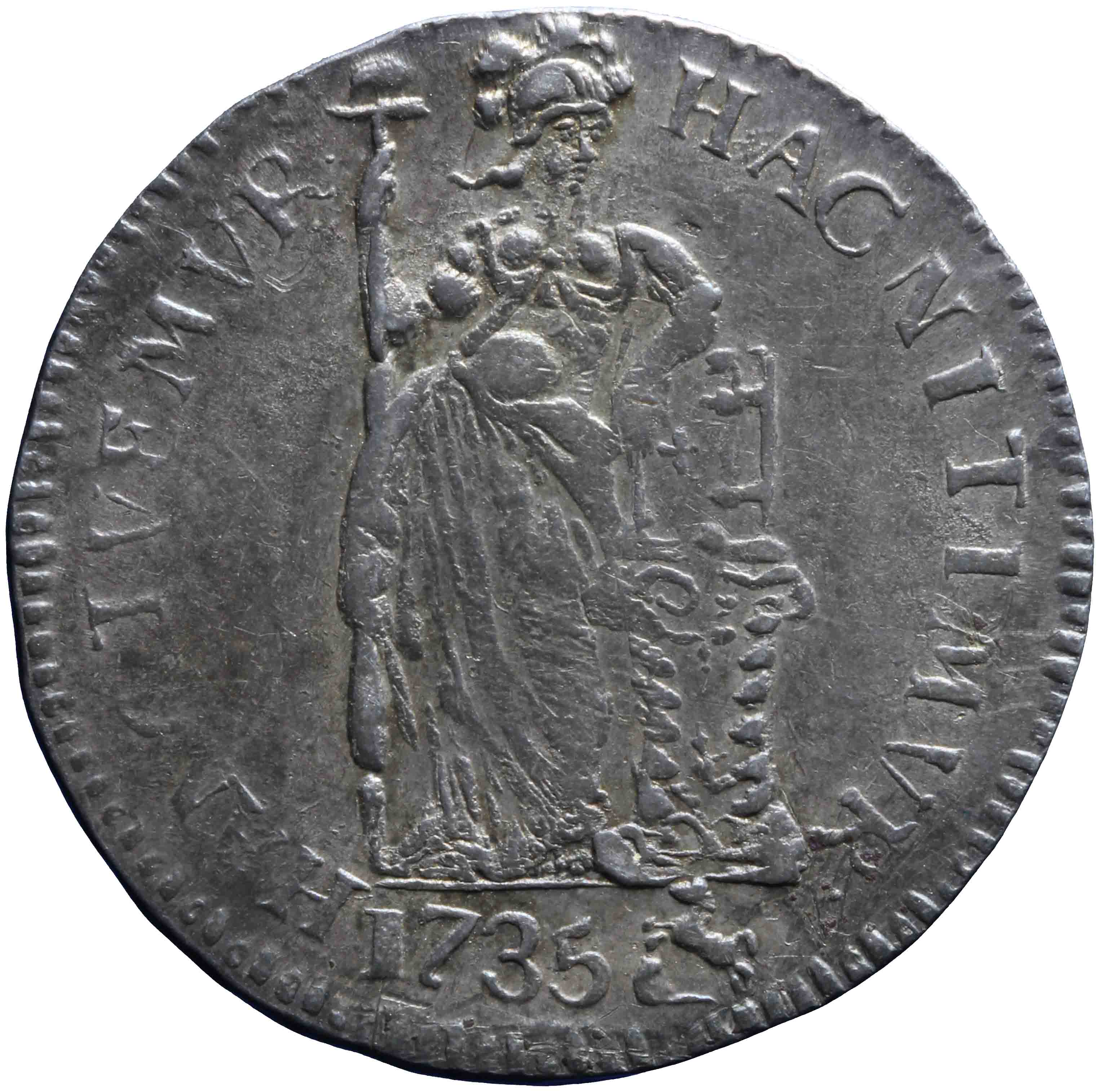 Afbeelding van de voorzijde. Generaliteitsgulden. Inventarisnummer:DNB-05438