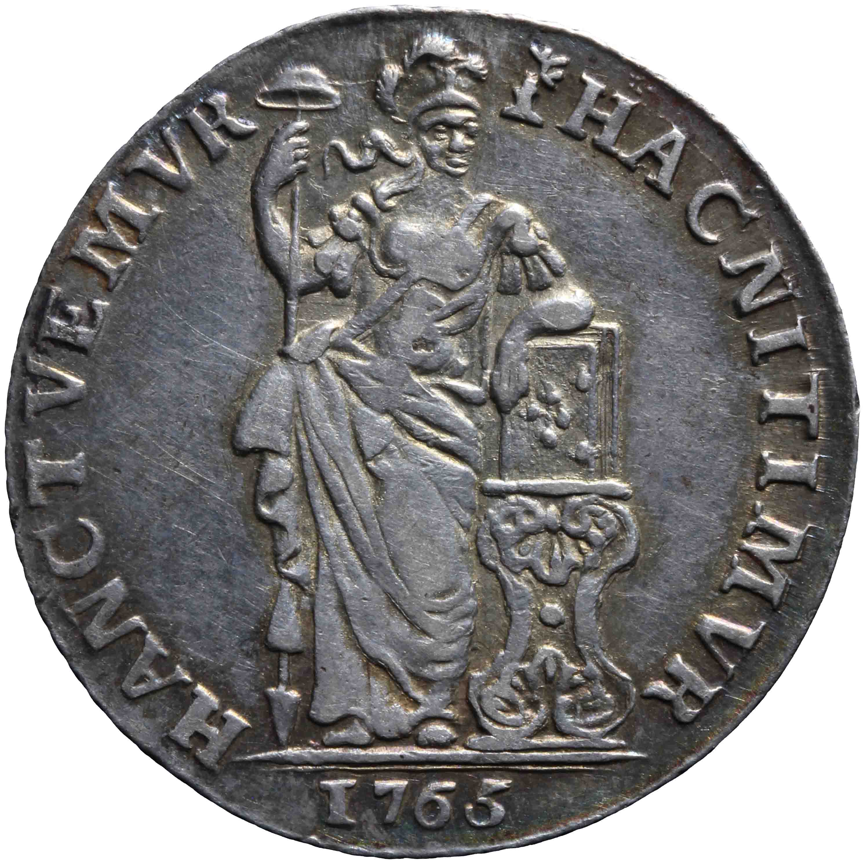 Afbeelding van de voorzijde. Generaliteitsgulden. Inventarisnummer:DNB-05445