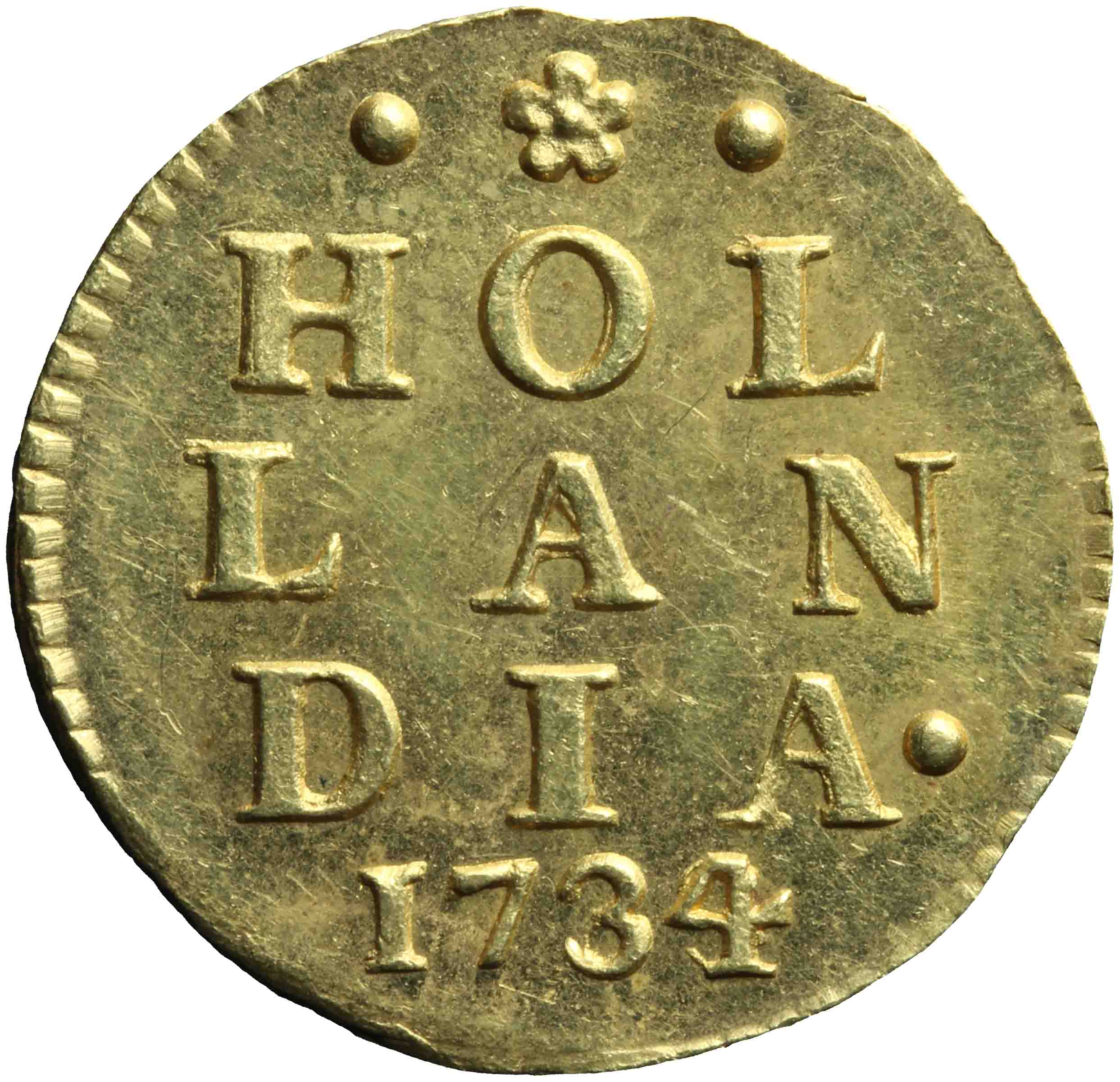 Afbeelding van de keerzijde. dubbele wapenstuiver. Inventarisnummer:DNB-05641