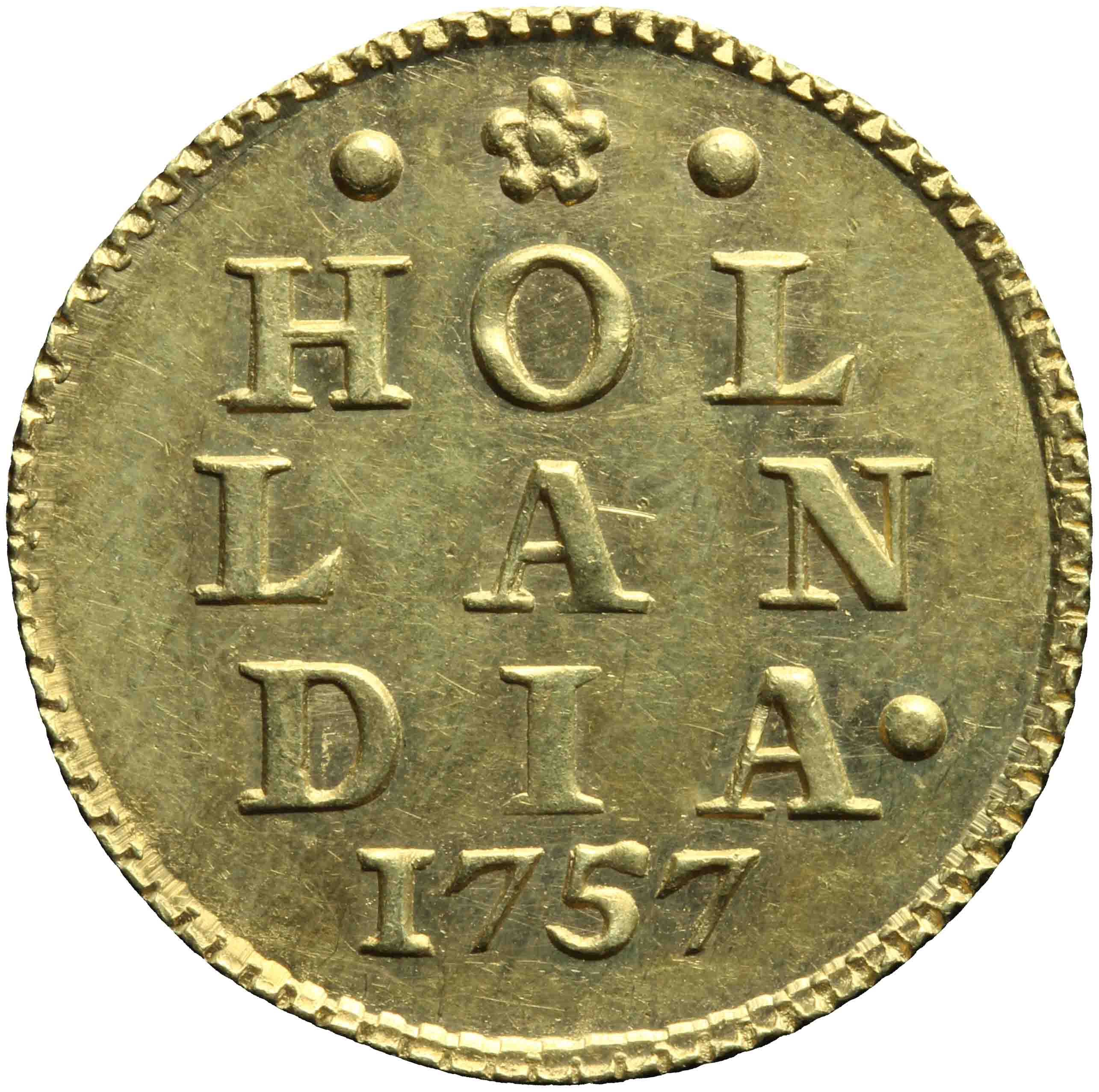 Afbeelding van de keerzijde. dubbele wapenstuiver. Inventarisnummer:DNB-05663