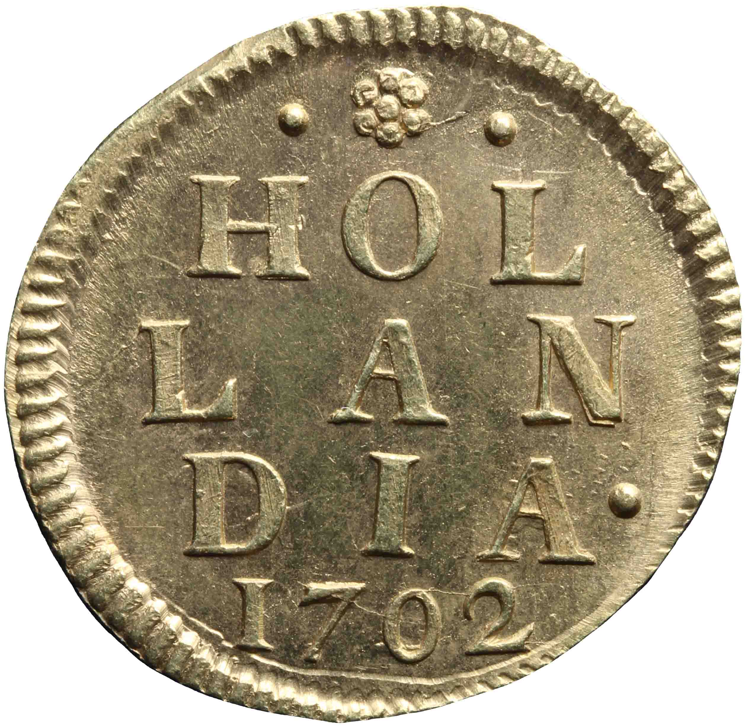 Afbeelding van de keerzijde. duit. Inventarisnummer:DNB-05703