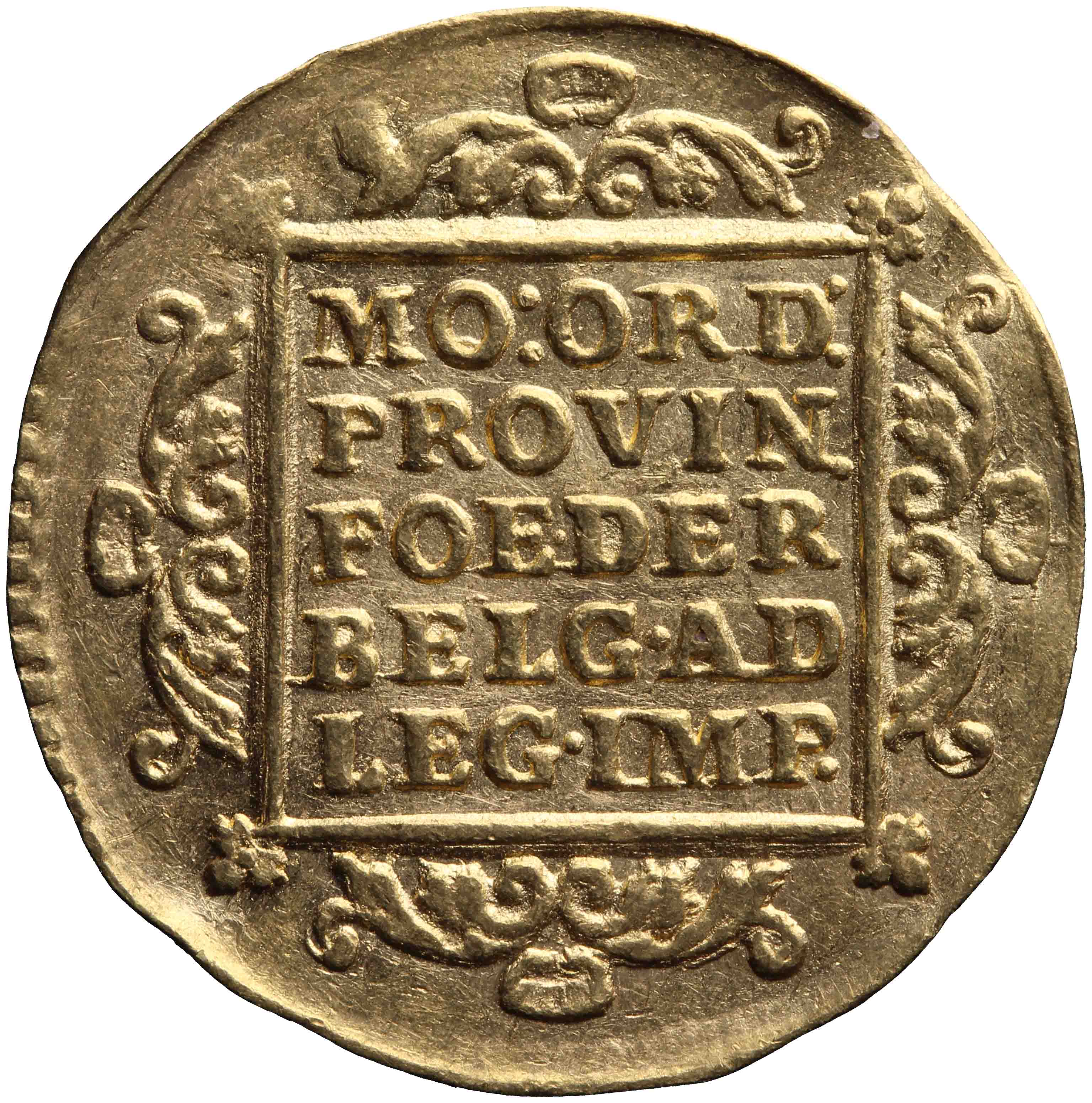 Afbeelding van de keerzijde. gouden dukaat. Inventarisnummer:DNB-05782