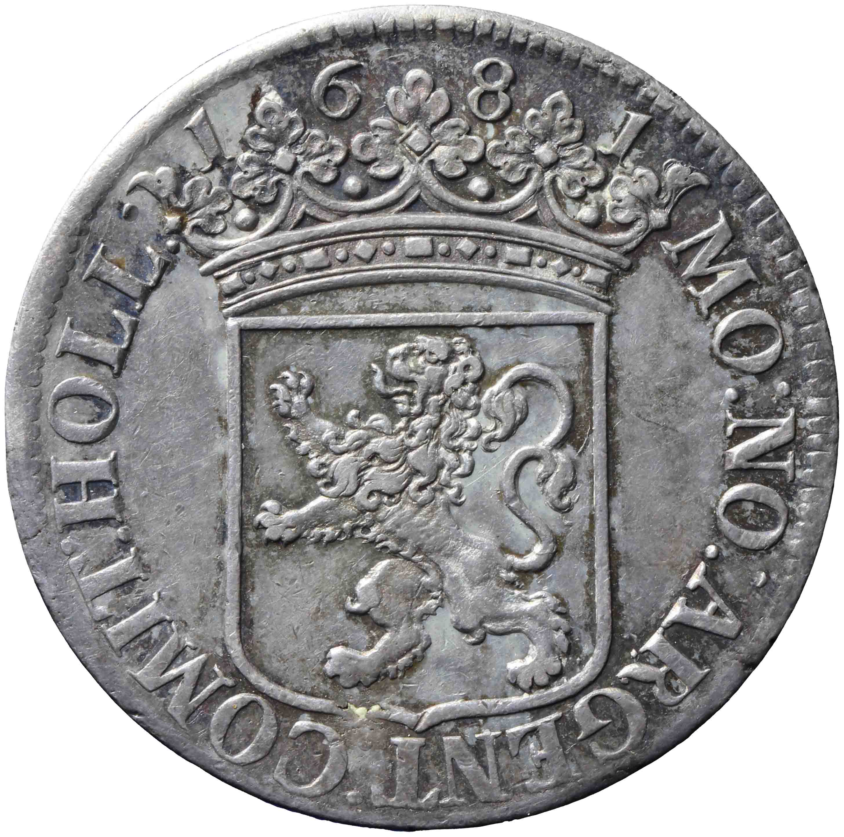 Afbeelding van de keerzijde. provinciale drie gulden. Inventarisnummer:DNB-05981