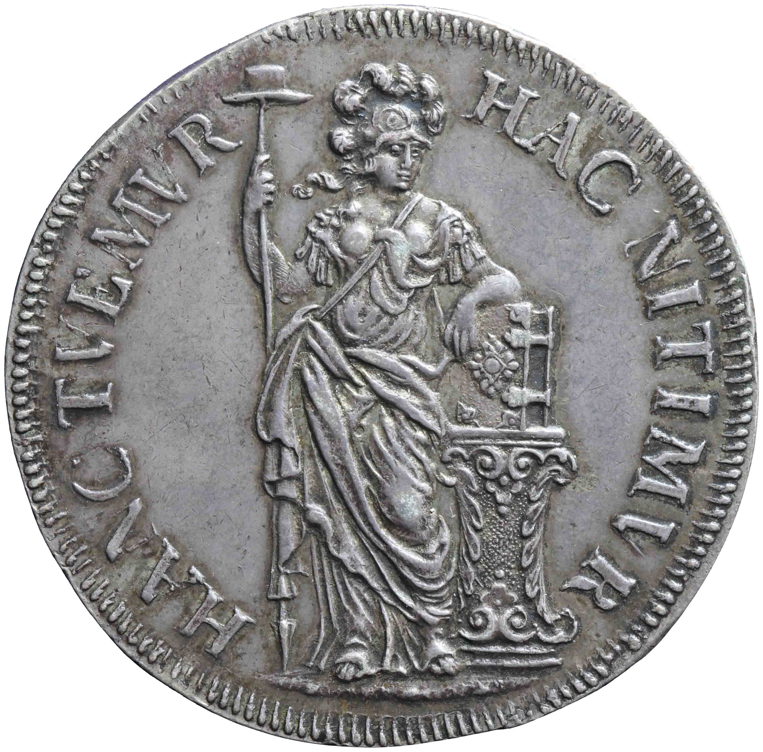 Afbeelding van de voorzijde. provinciale drie gulden. Inventarisnummer:DNB-05986