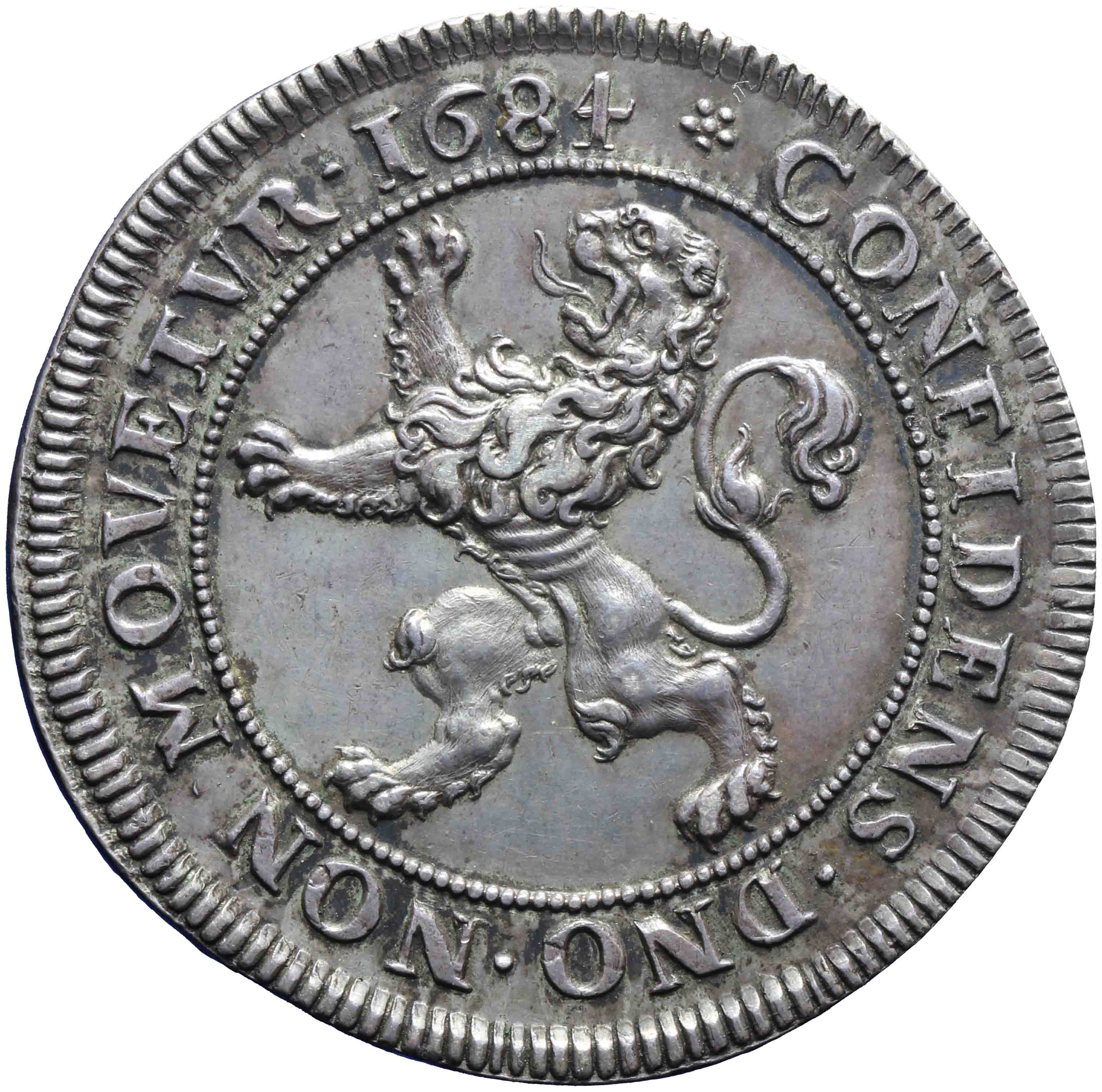 Afbeelding van de keerzijde. provinciale drie gulden. Inventarisnummer:DNB-05986