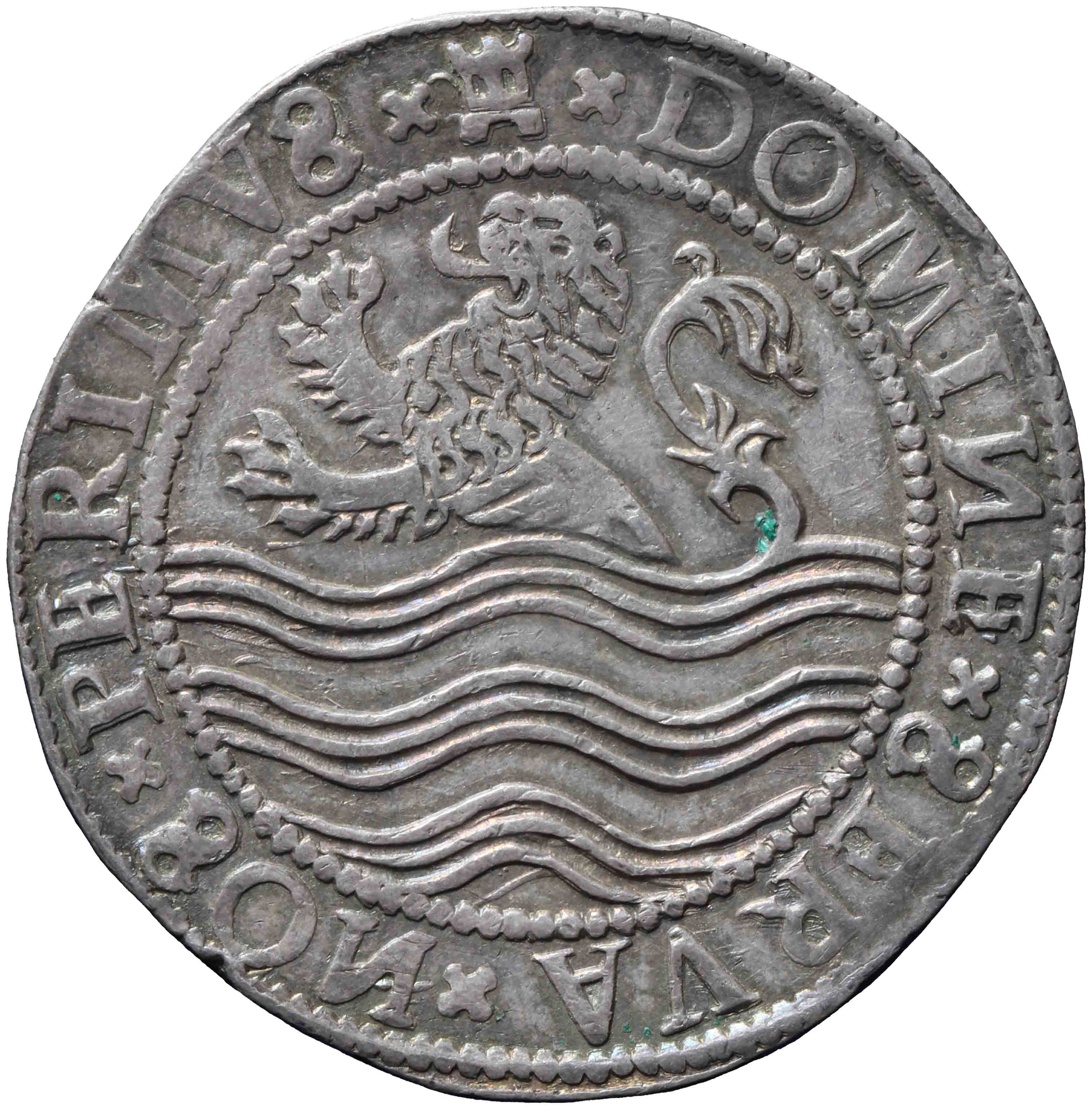 Afbeelding van de keerzijde. leeuwendaalder op Zeeuwse muntvoet. Inventarisnummer:DNB-07328