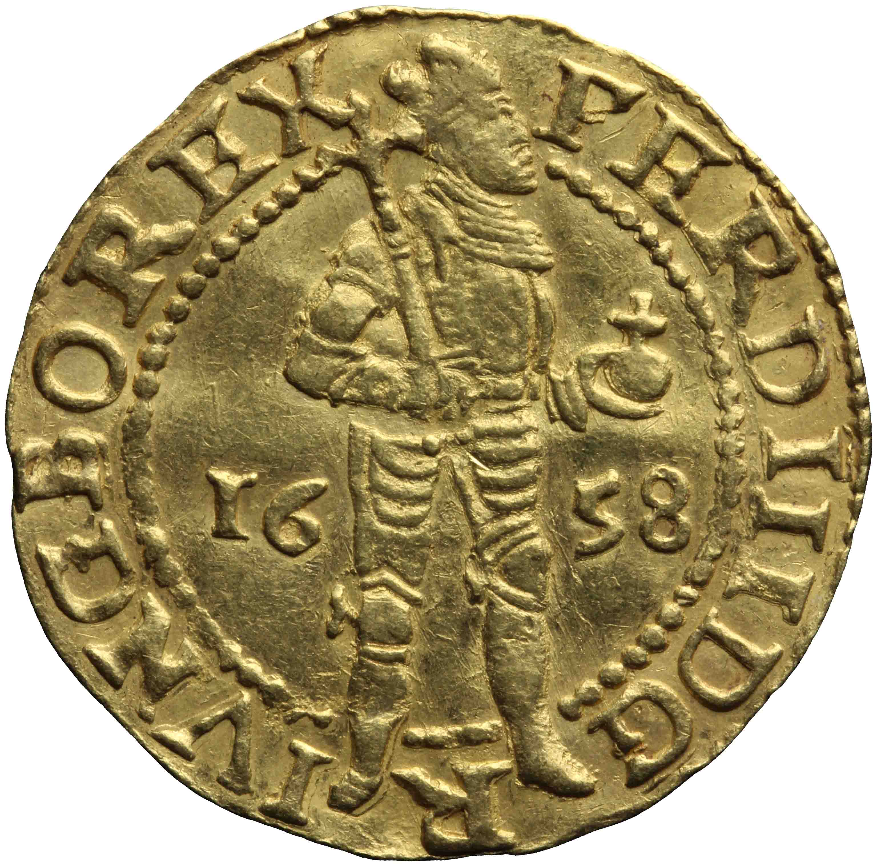 Image of the obverse. gouden dukaat. Inventory number:DNB-08662