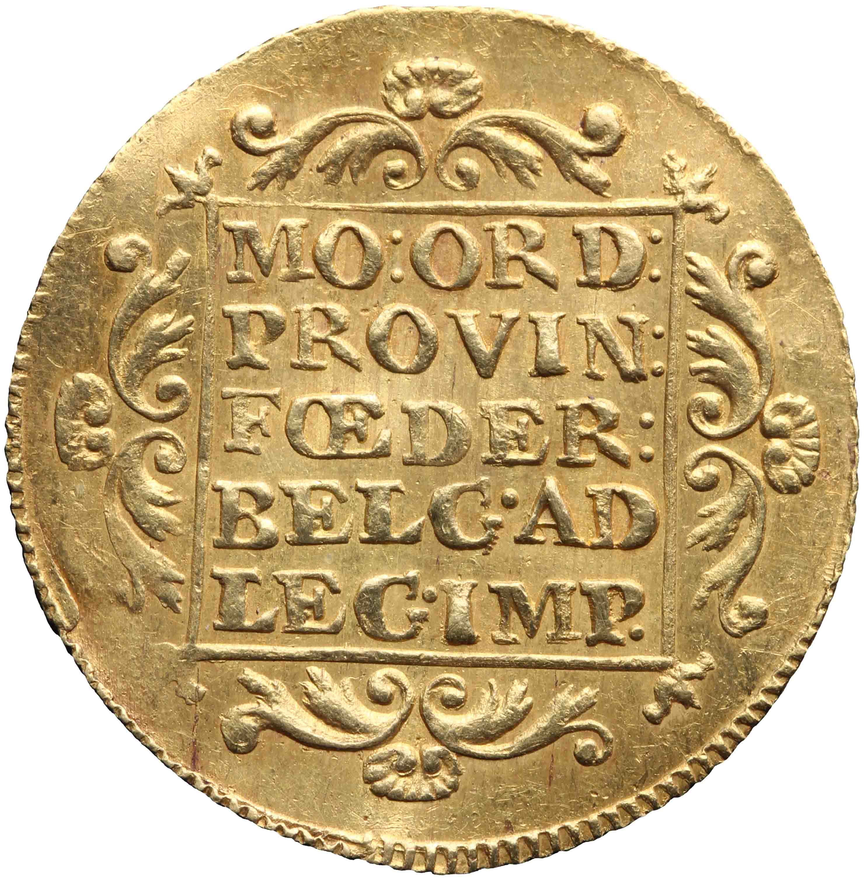 Afbeelding van de keerzijde. gouden dukaat. Inventarisnummer:DNB-31609
