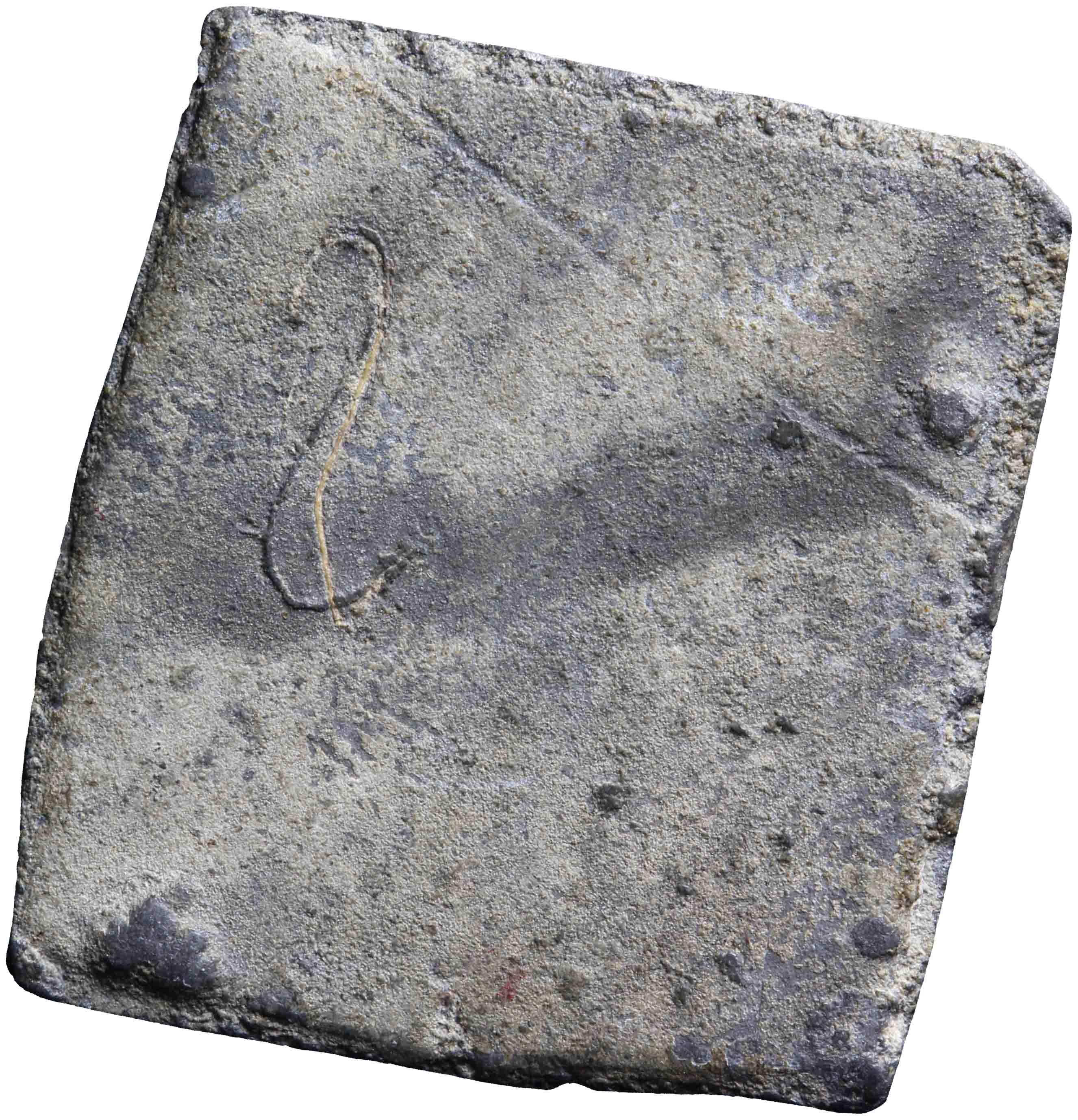 Afbeelding van de keerzijde. kwart stuiver. Inventarisnummer:DNB-31801