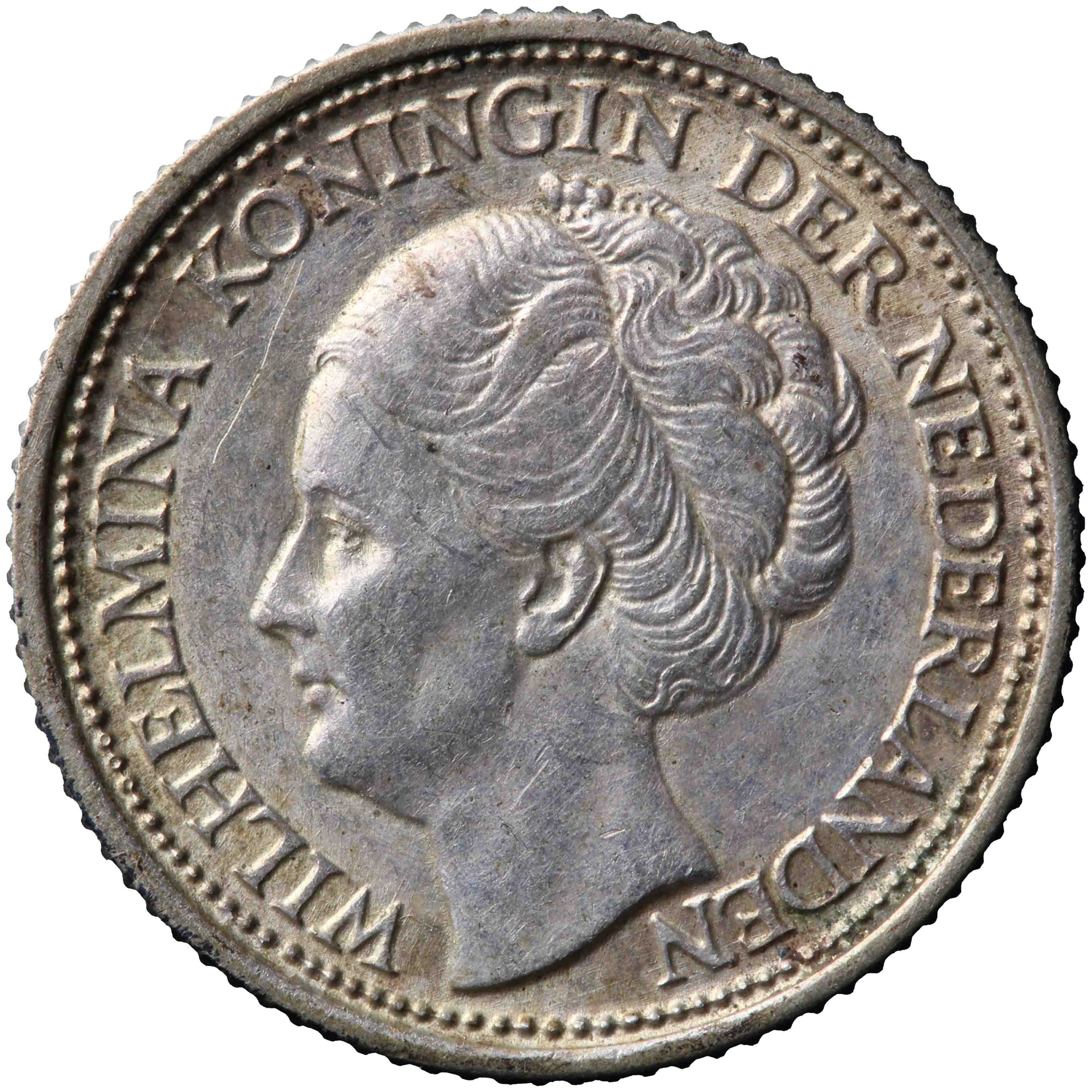 Afbeelding van de voorzijde. tien cent. Inventarisnummer:DNB-33174