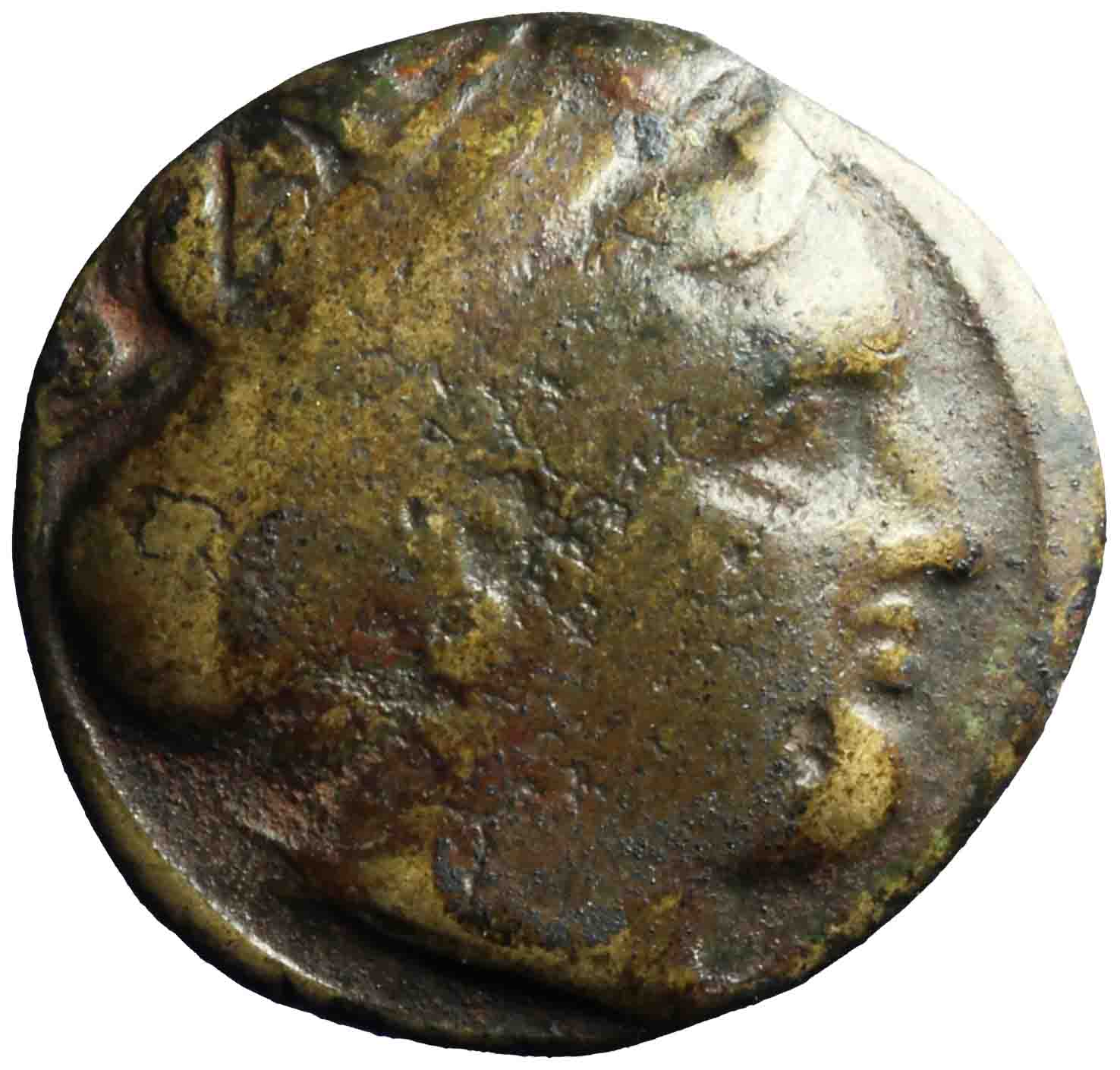 Image of the obverse. AE 11 mm. Inventory number:GR-05185