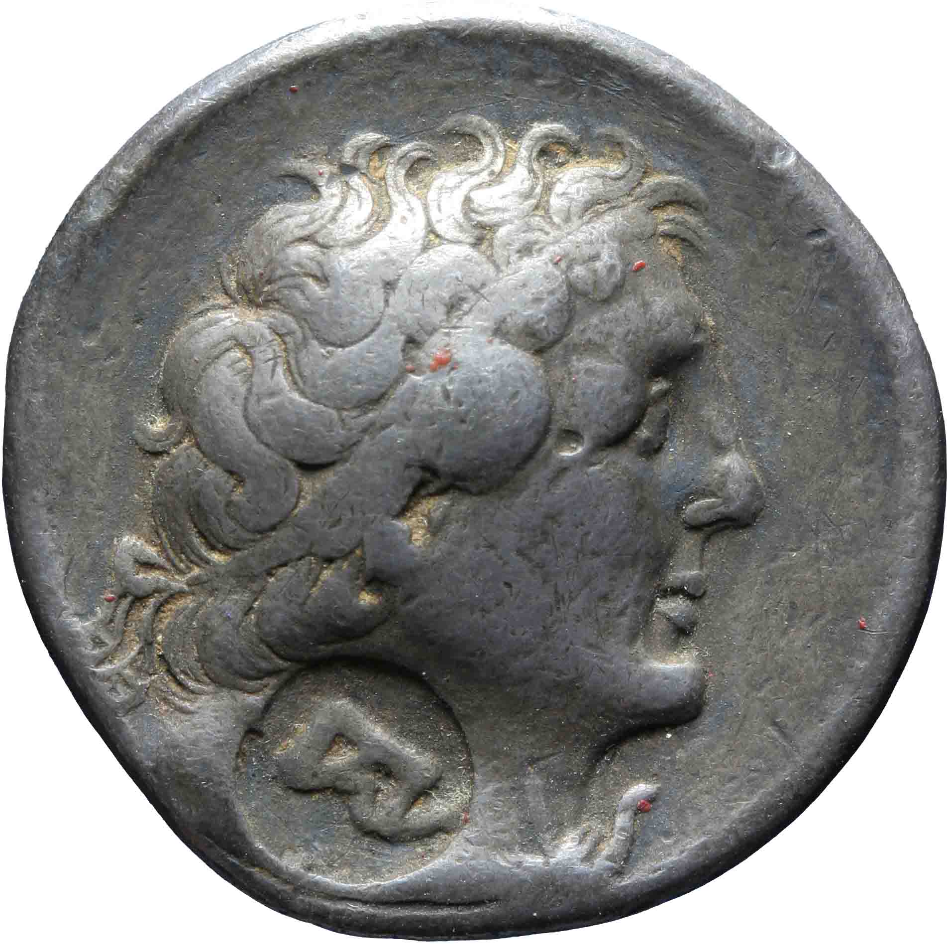 Afbeelding van de voorzijde. tetradrachm. Inventarisnummer:GR-08716