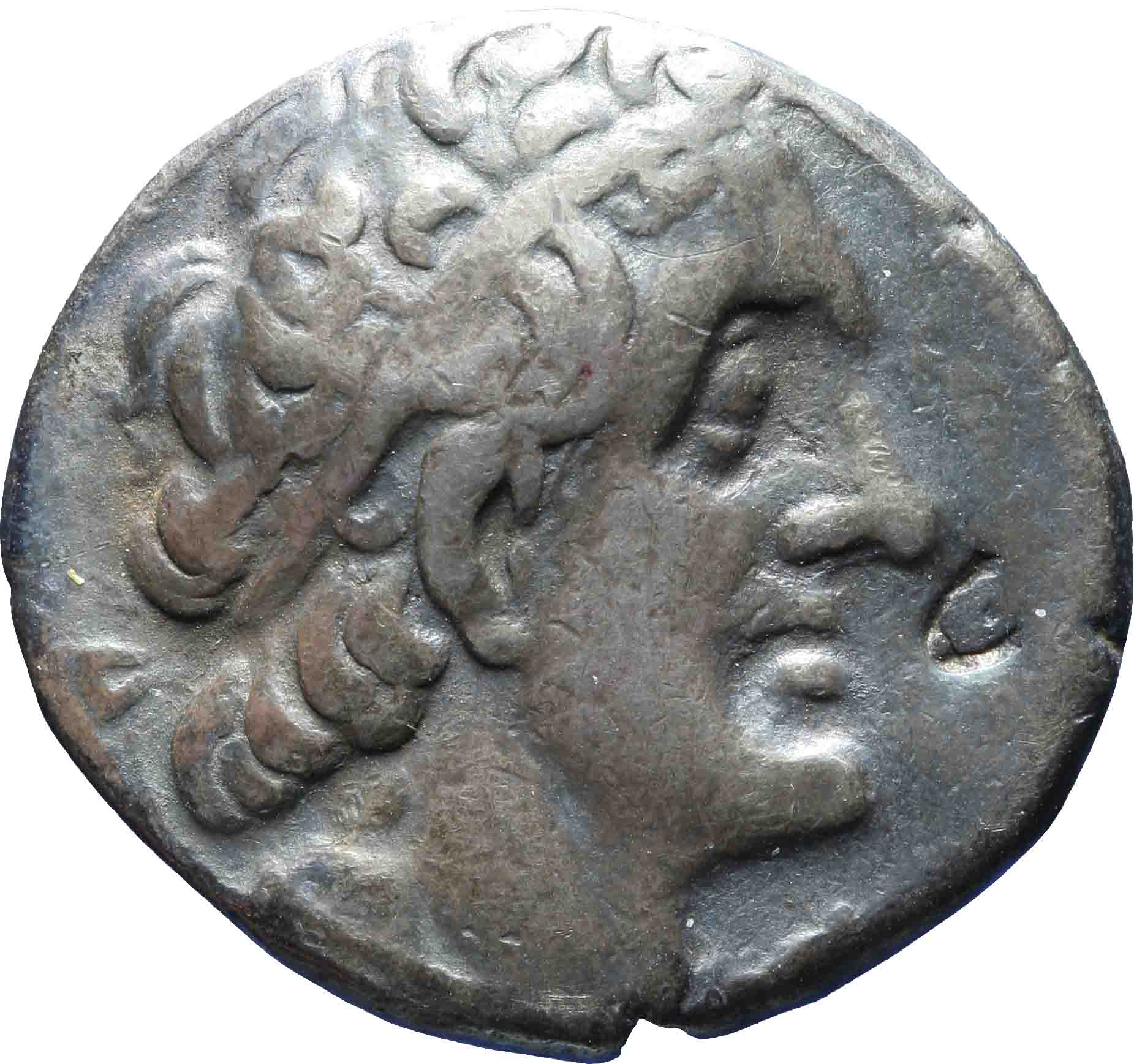Afbeelding van de voorzijde. tetradrachm. Inventarisnummer:GR-08719