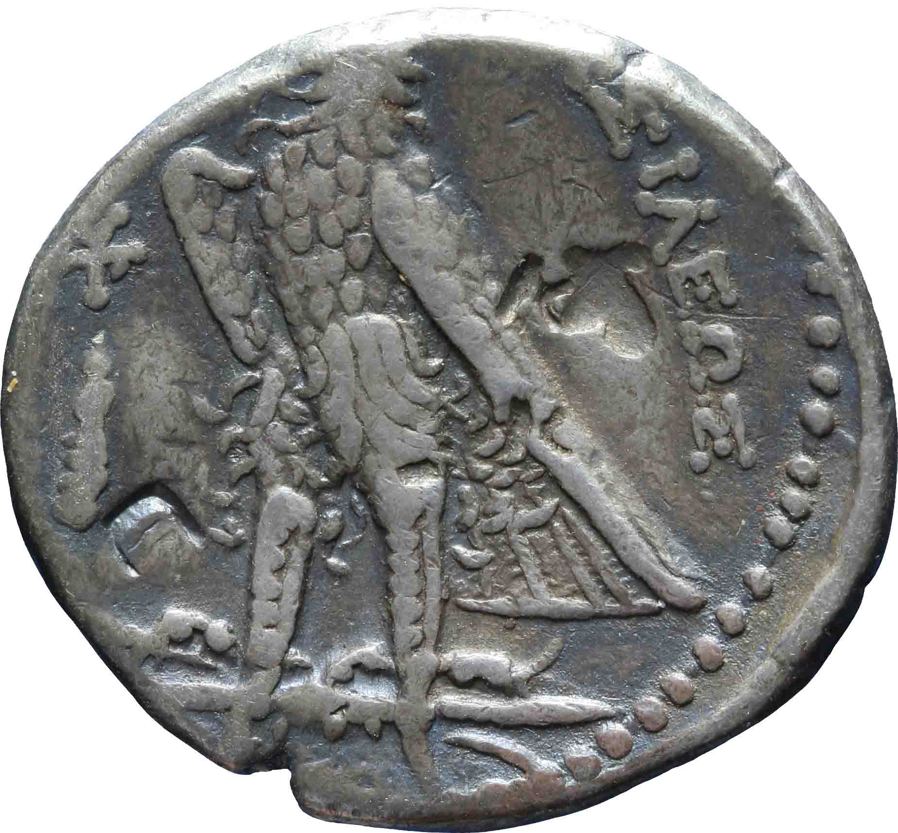 Afbeelding van de keerzijde. tetradrachm. Inventarisnummer:GR-08719
