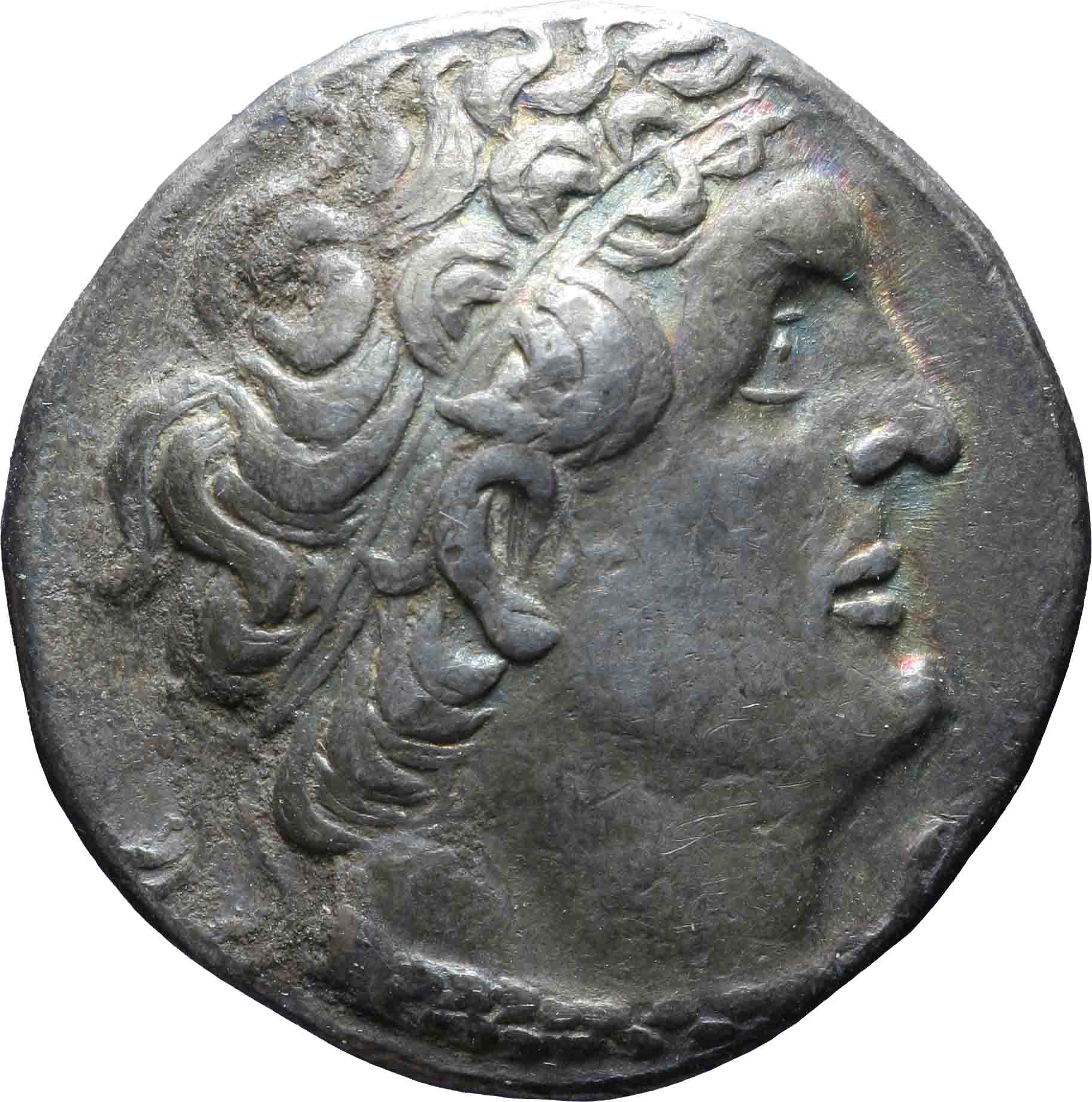 Afbeelding van de voorzijde. tetradrachm. Inventarisnummer:GR-08725