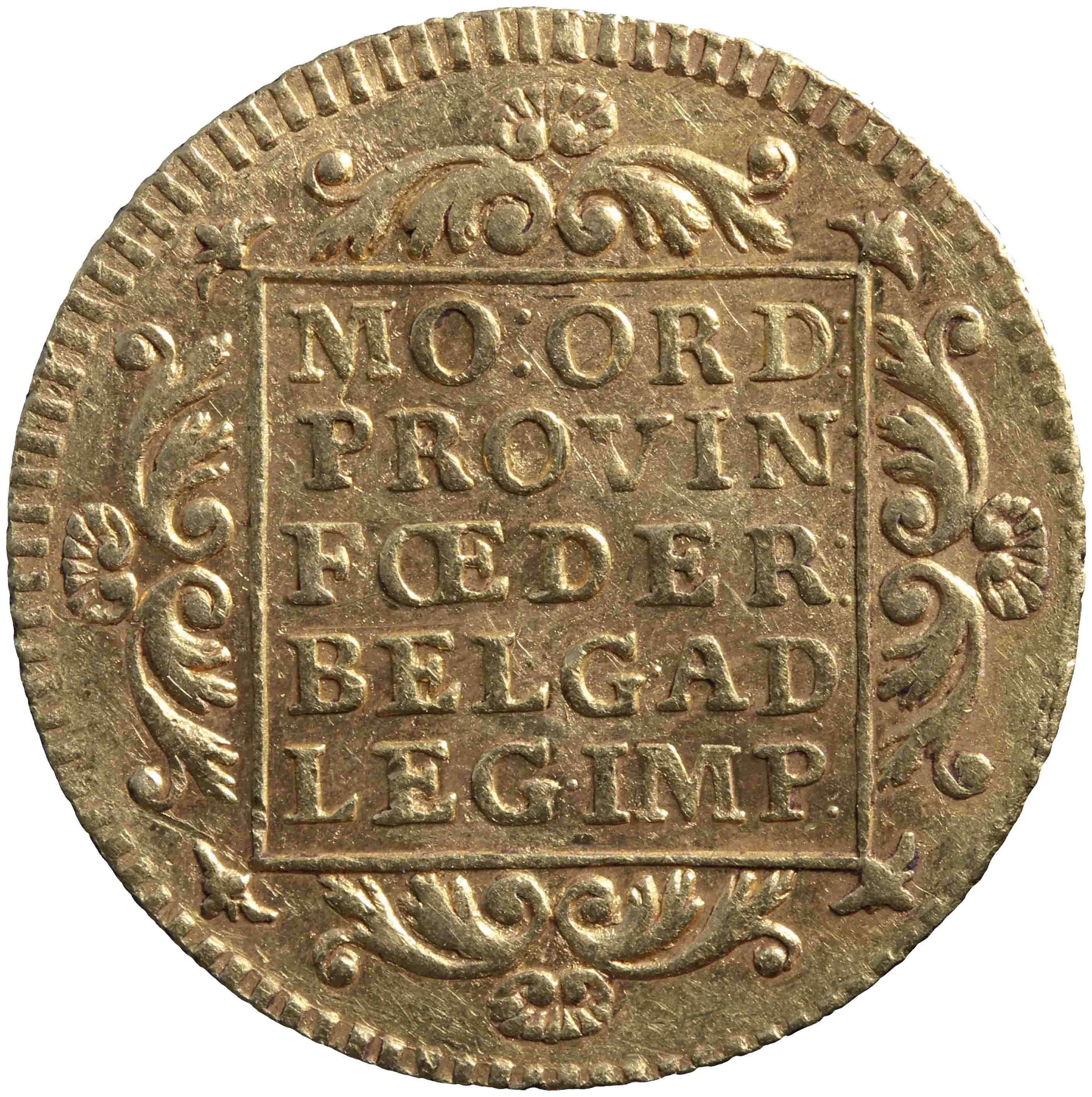 Afbeelding van de keerzijde. gouden dukaat. Inventarisnummer:HNM-01171