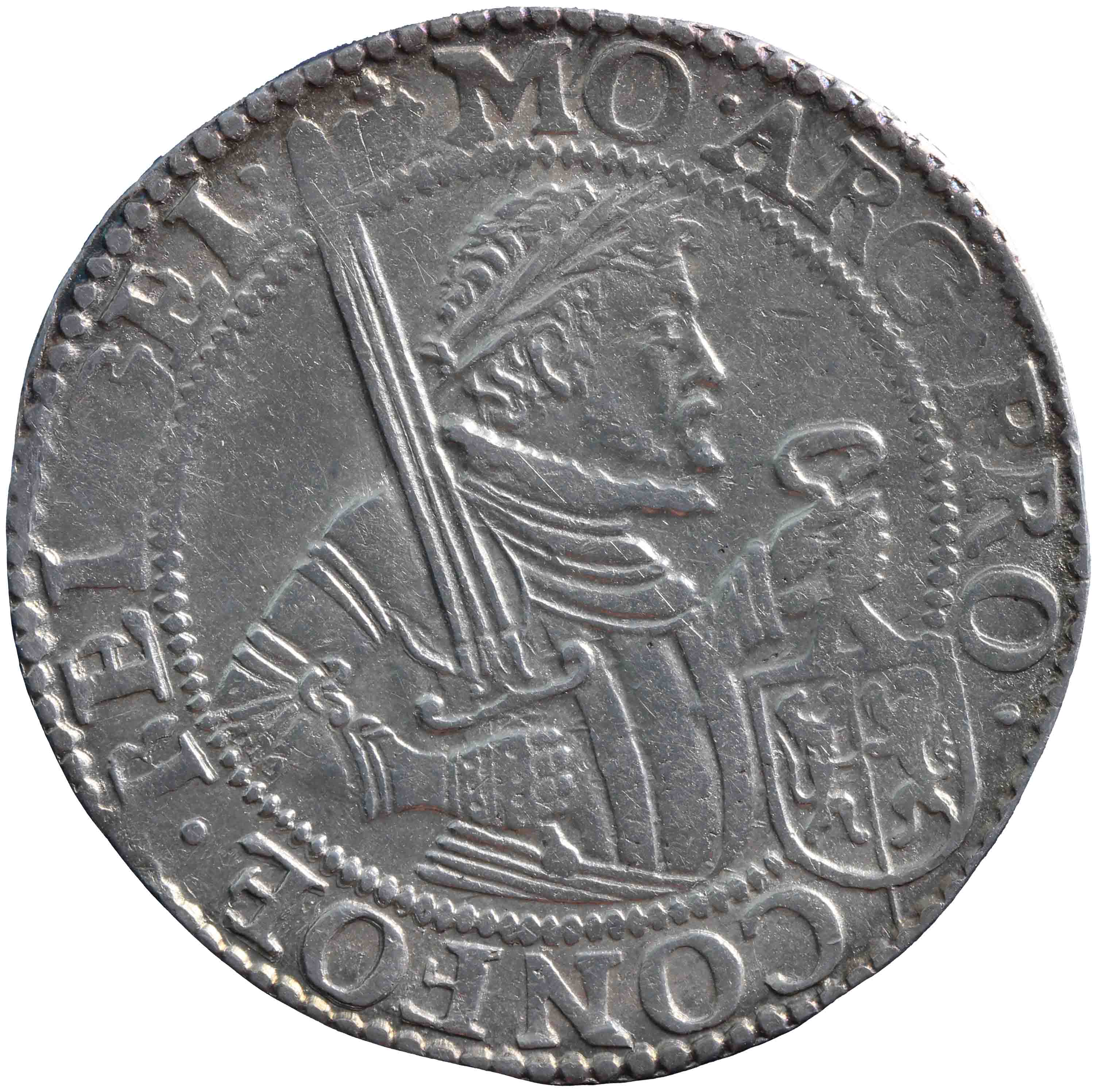 Afbeelding van de voorzijde. Nederlandse rijksdaalder. Inventarisnummer:HNM-01208