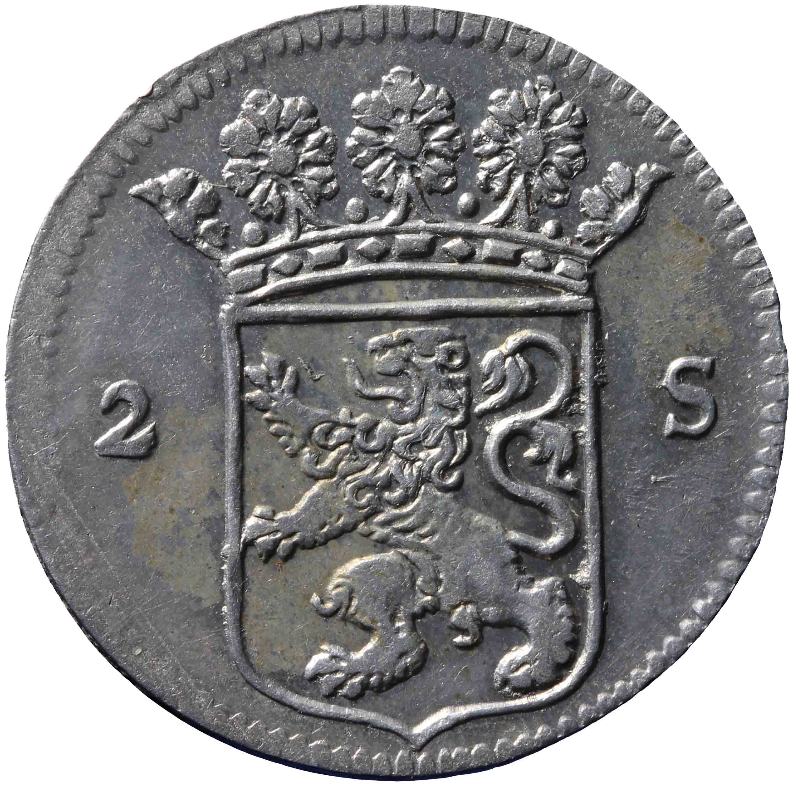 Afbeelding van de voorzijde. dubbele wapenstuiver. Inventarisnummer:HNM-01770