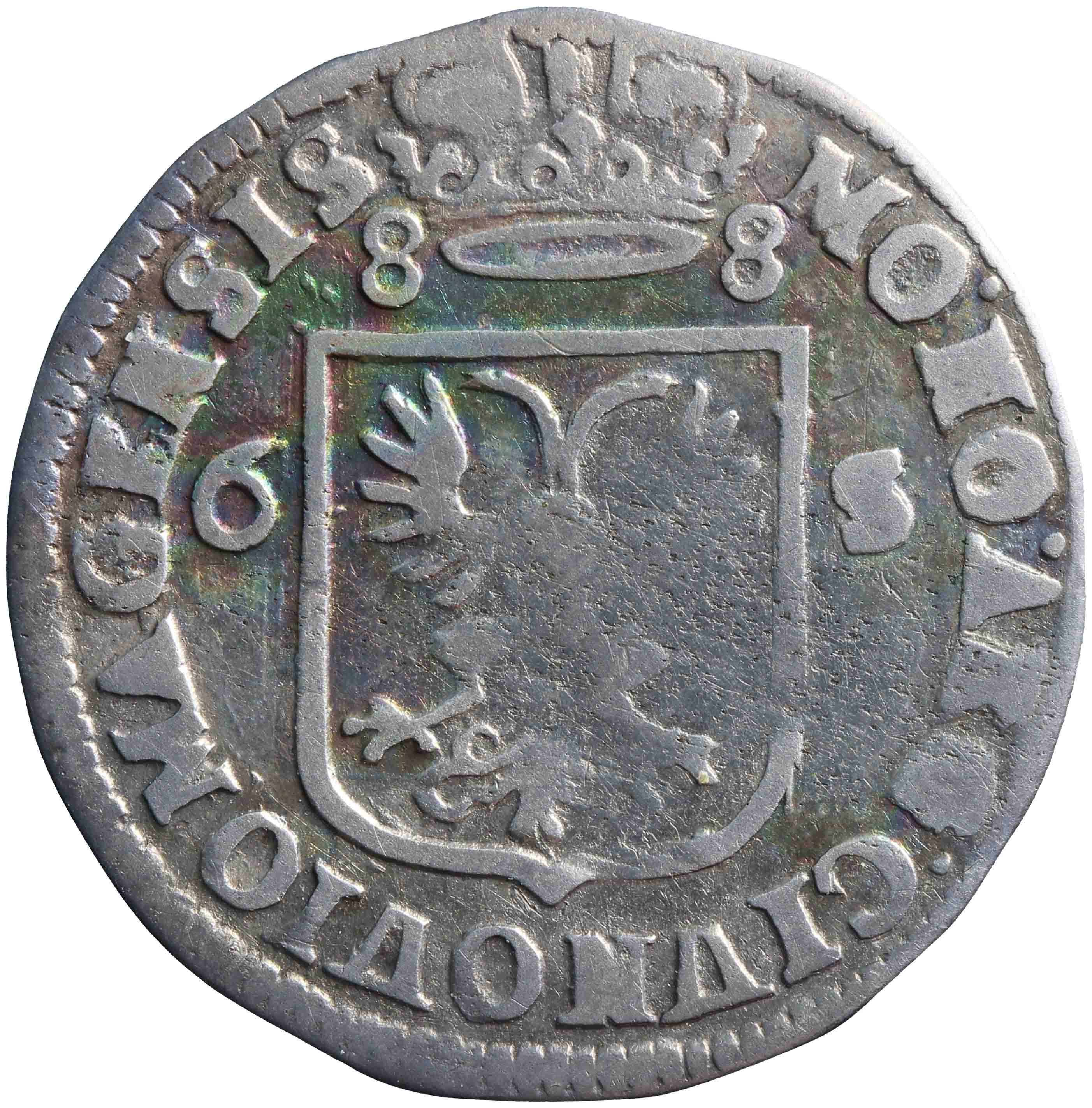 Afbeelding van de voorzijde. ruiterschelling. Inventarisnummer:HNM-03681