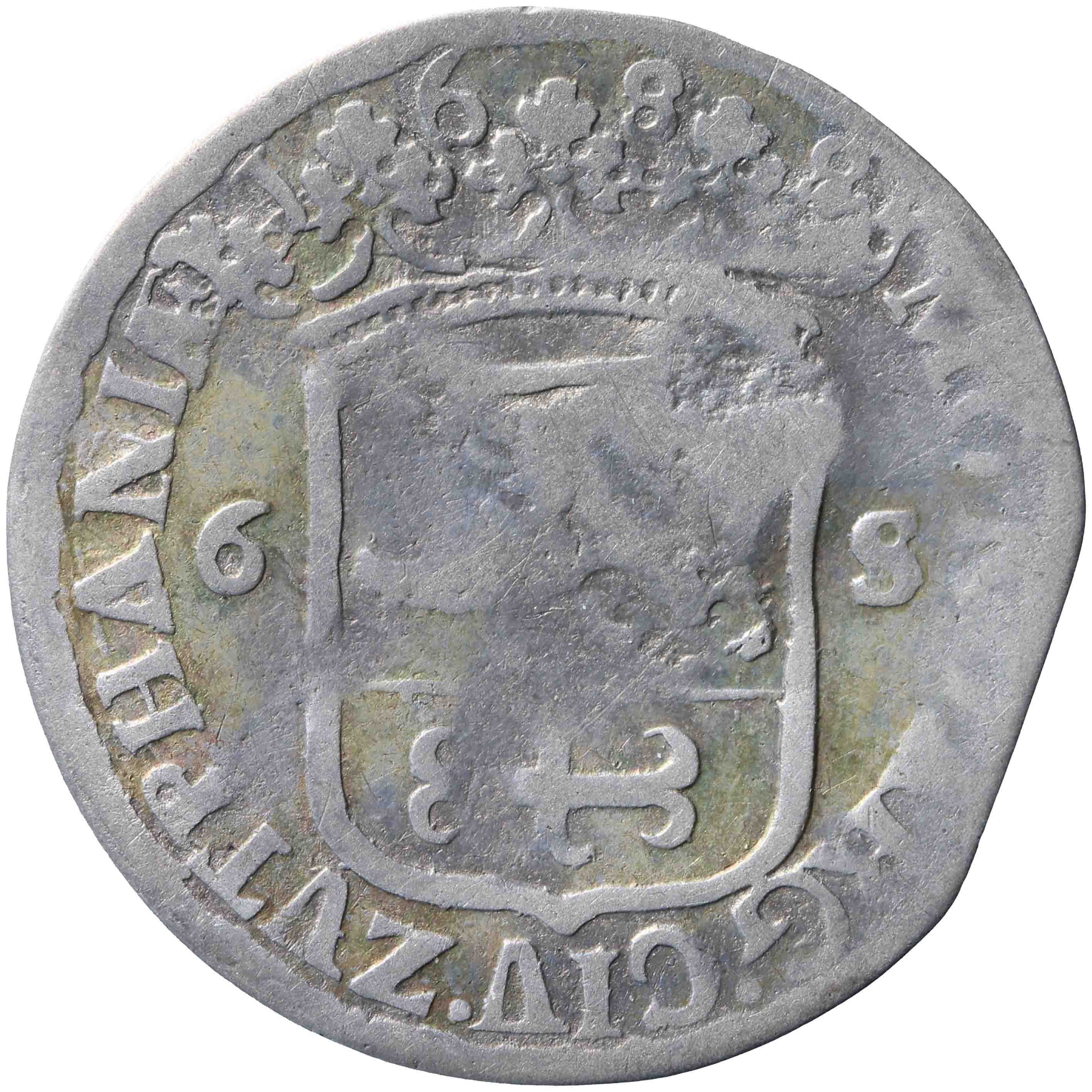 Afbeelding van de voorzijde. ruiterschelling. Inventarisnummer:HNM-03717