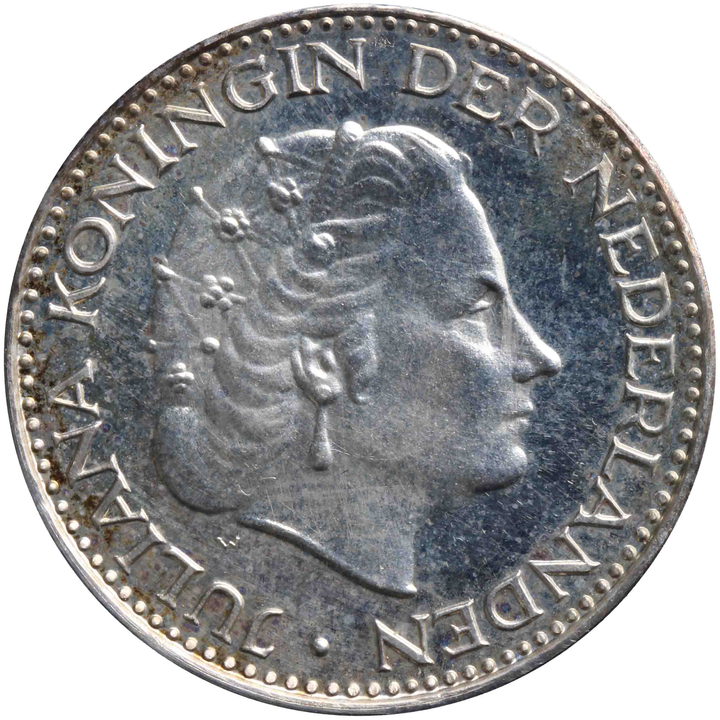 Afbeelding van de voorzijde. gulden. Inventarisnummer:HNM-06724