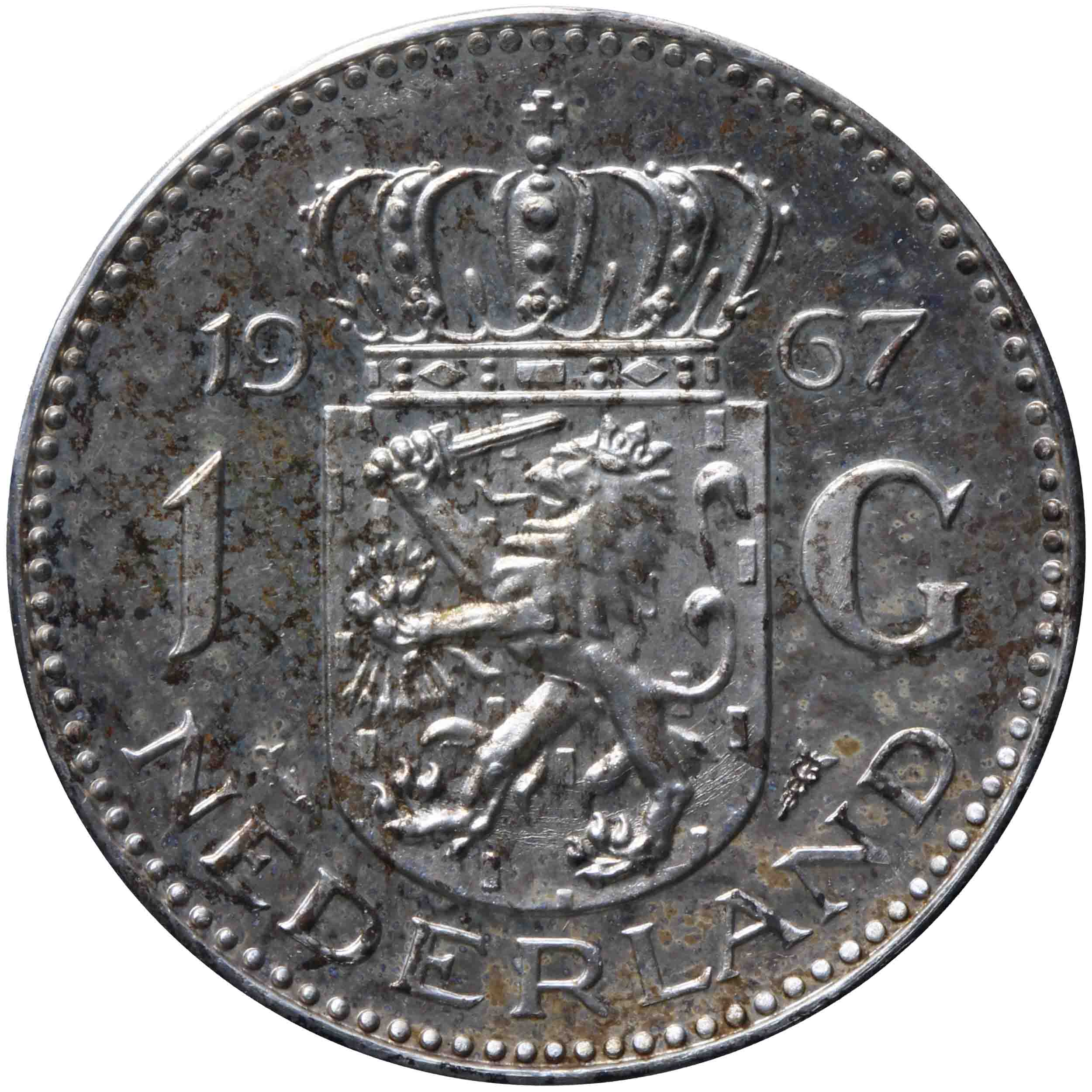 Afbeelding van de keerzijde. gulden. Inventarisnummer:HNM-06724