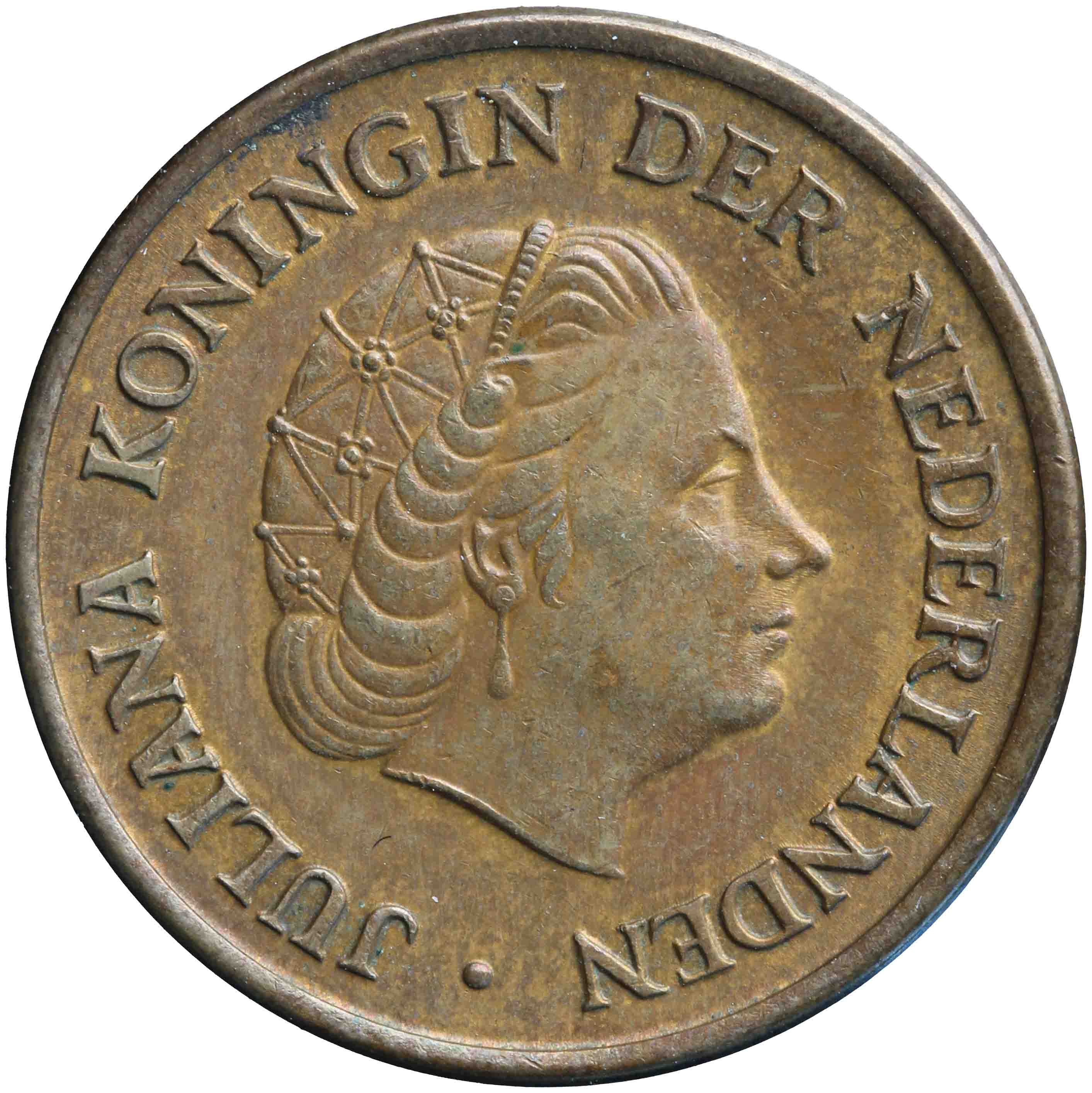 Afbeelding van de voorzijde. vijf cent. Inventarisnummer:HNM-06936