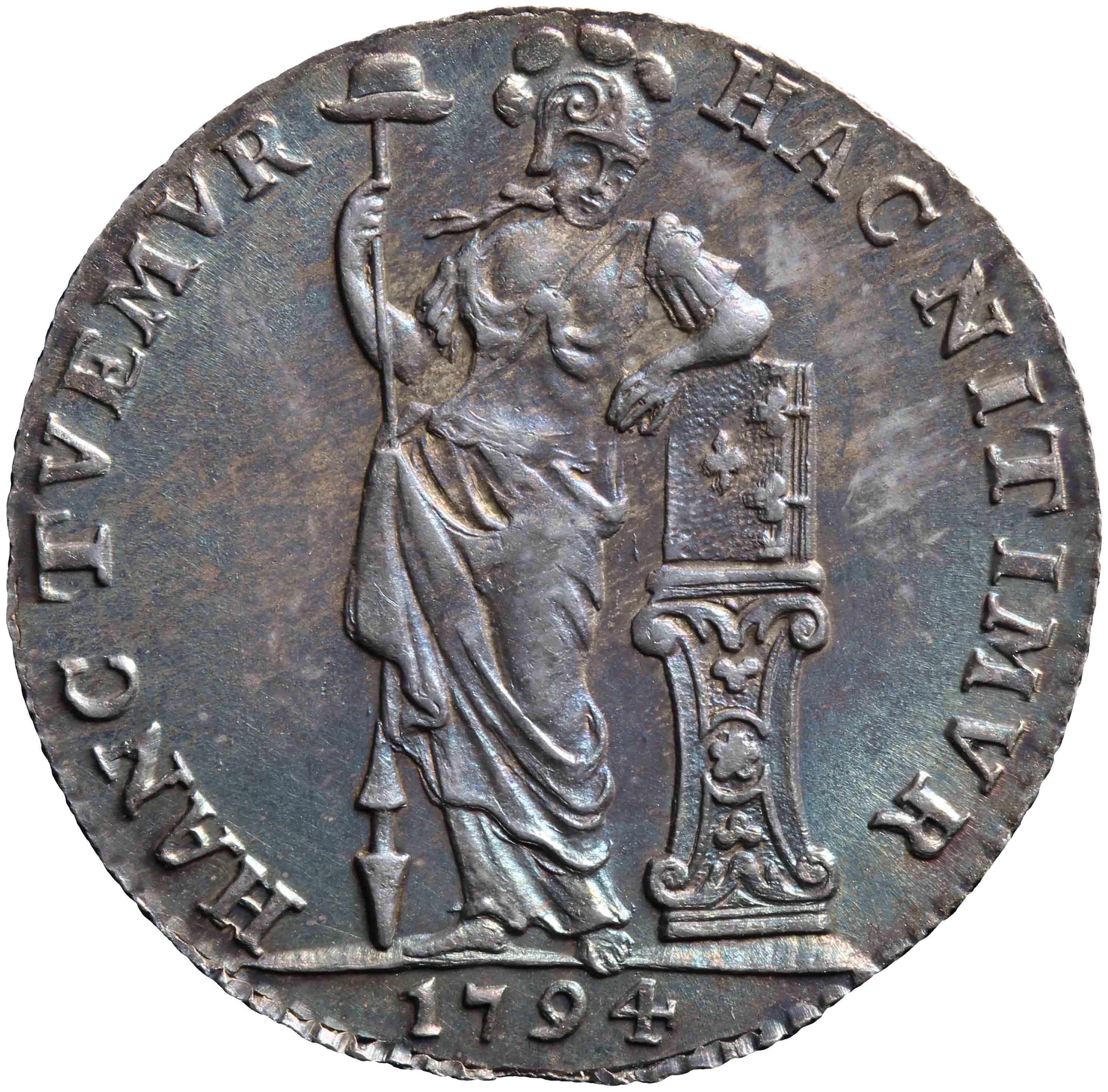 Afbeelding van de voorzijde. kwart gulden ; vijfentwintig cent. Inventarisnummer:HNM-08602