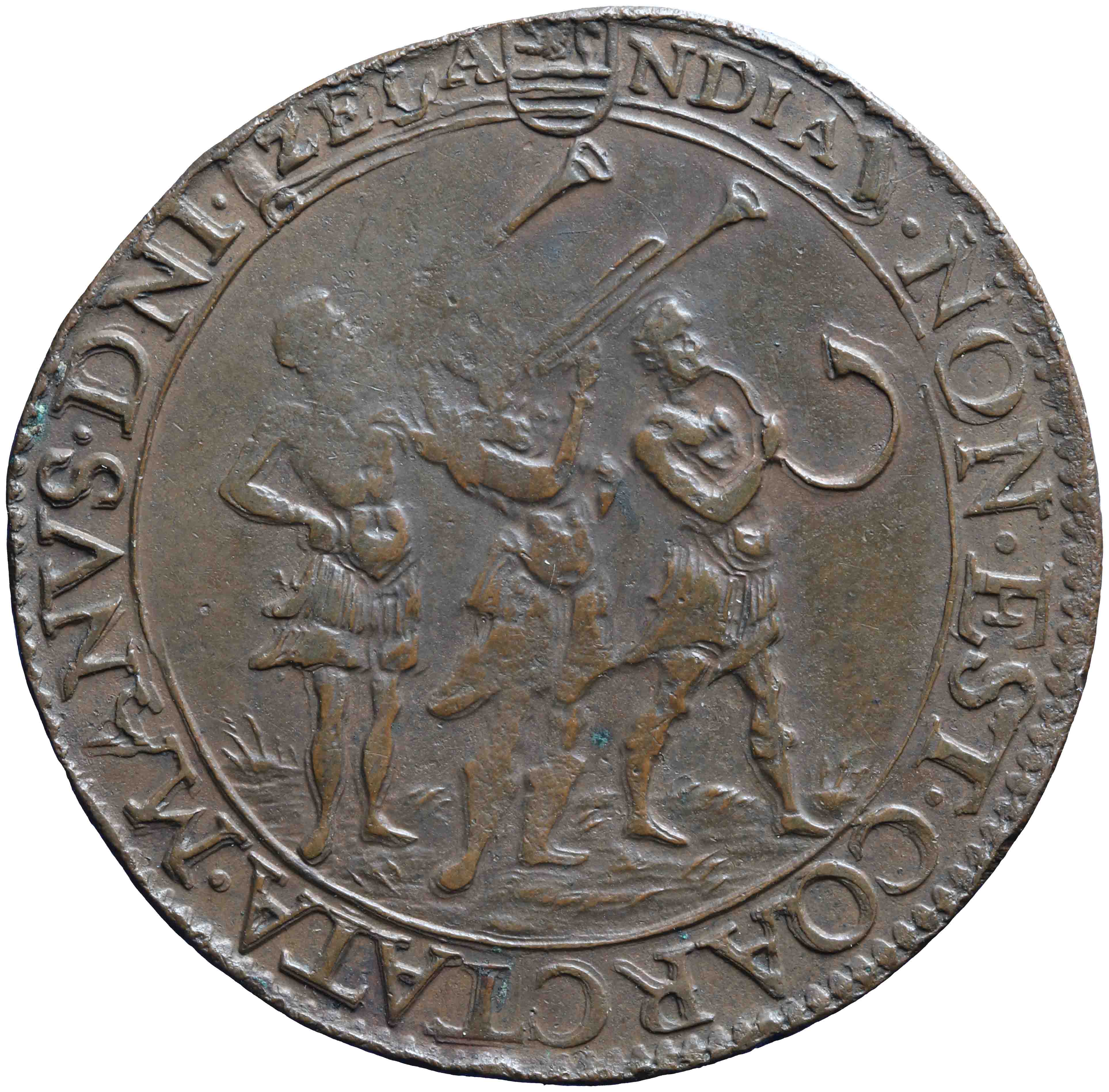 Image of the reverse. rekenpenning. Inventory number:HNM-10783