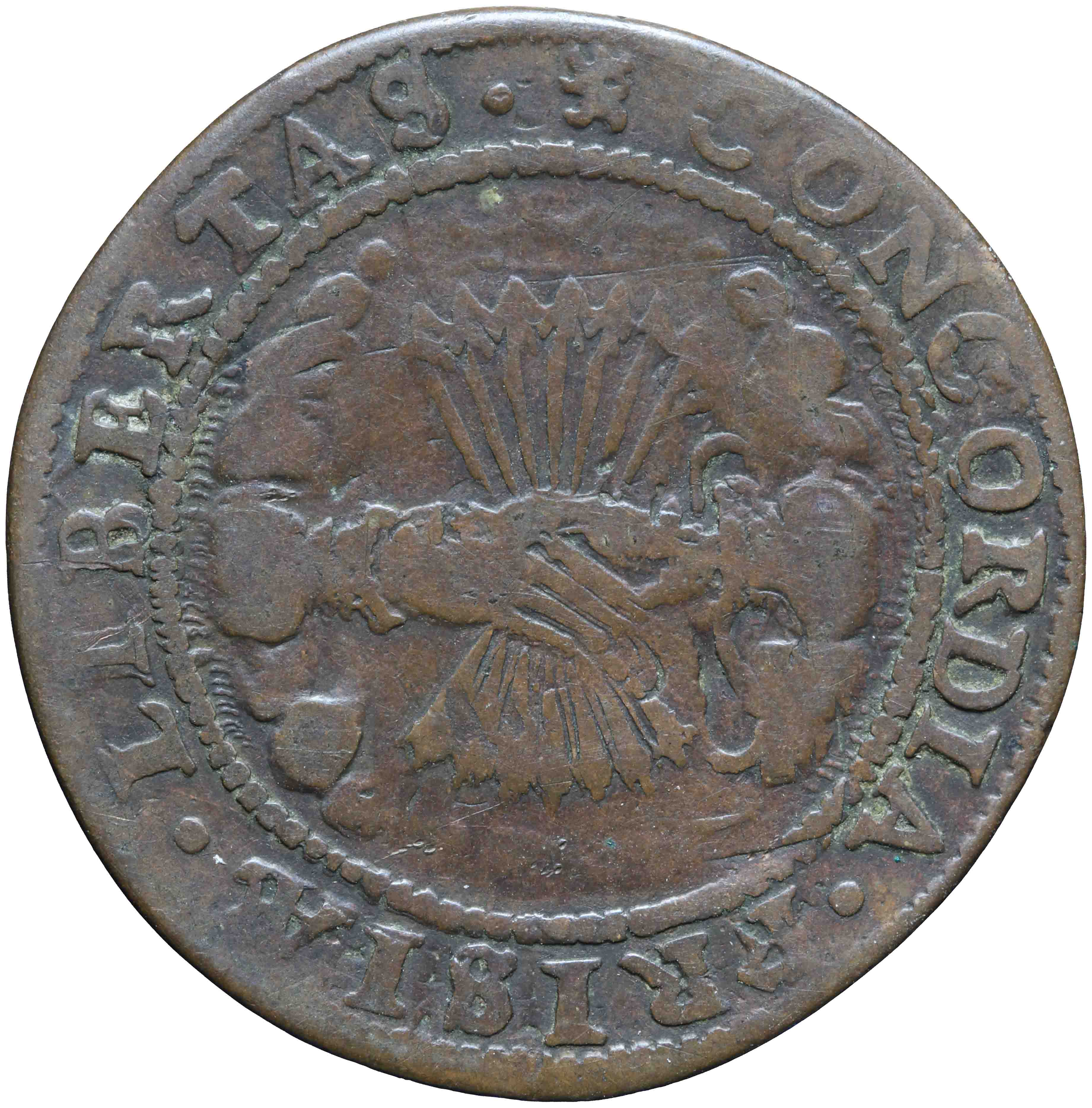 Image of the obverse. rekenpenning. Inventory number:HNM-10830