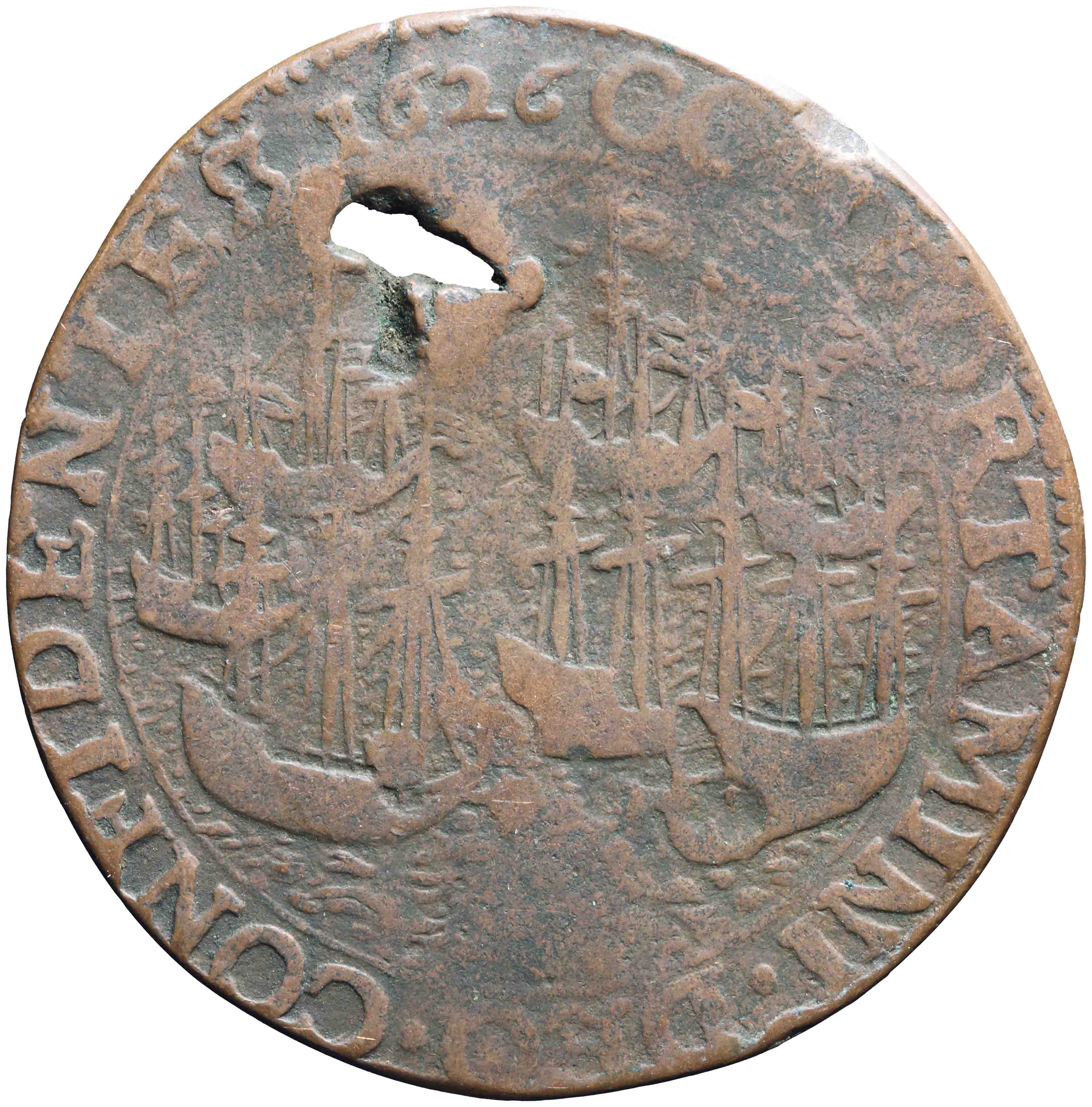 Image of the reverse. rekenpenning. Inventory number:HNM-10856
