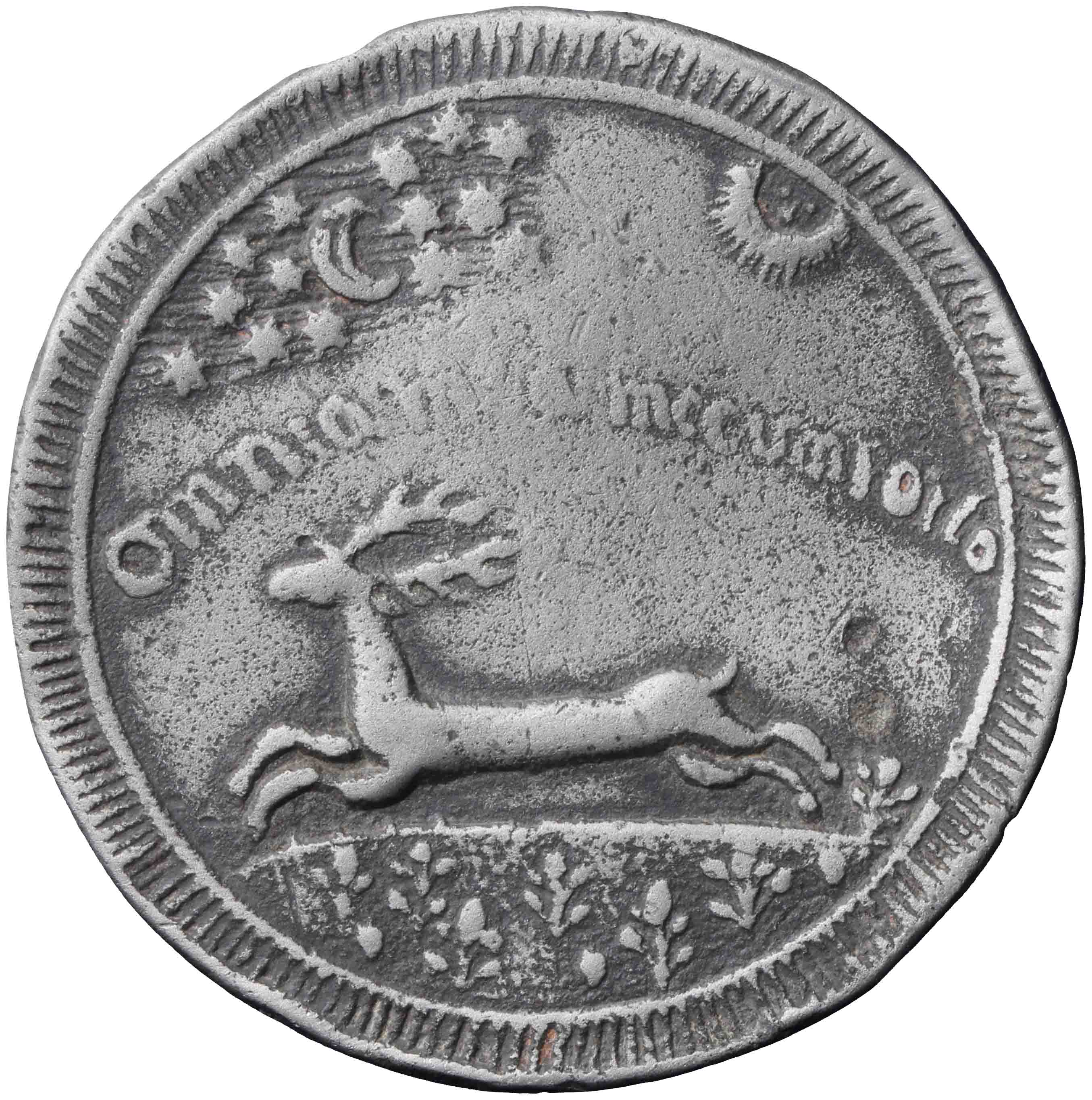 Image of the obverse. Jachtpenning van de familie Van Asch van Wijck, 1640 ?. Inventory number:HNM-11044