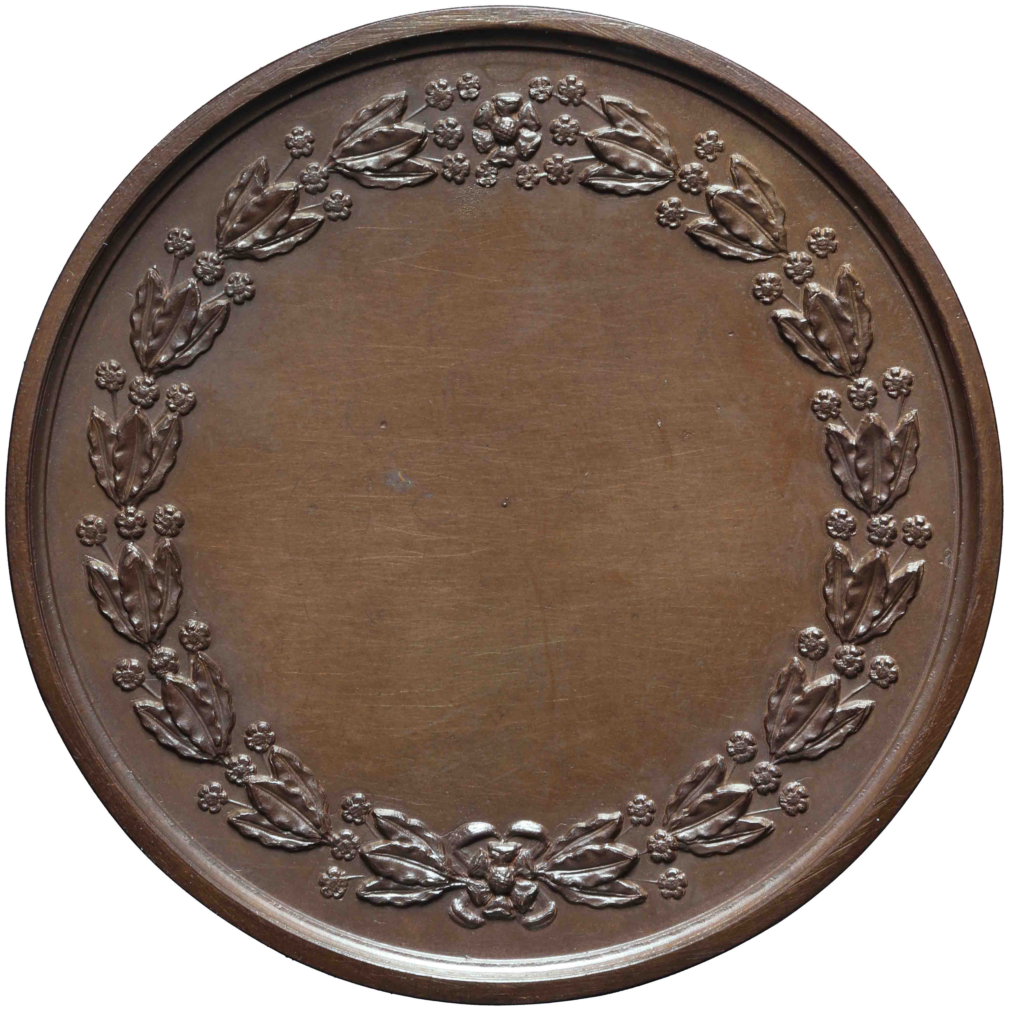 Afbeelding van de keerzijde. Willem III, prijspenning. Inventarisnummer:HNM-13516