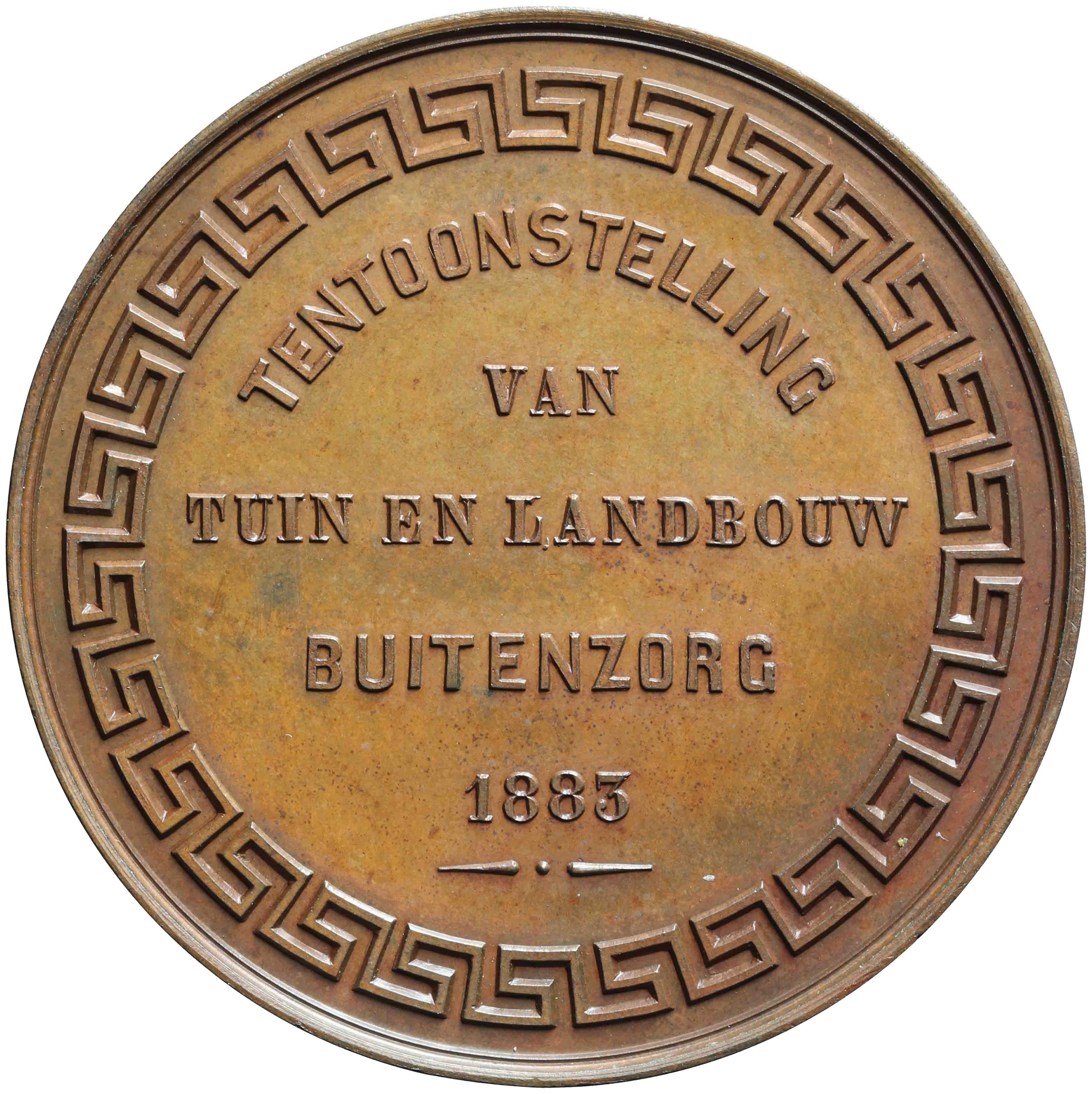 Image of the obverse. Tentoonstelling van tuin- en landbouw te Buitenzorg. Inventory number:HNM-13659