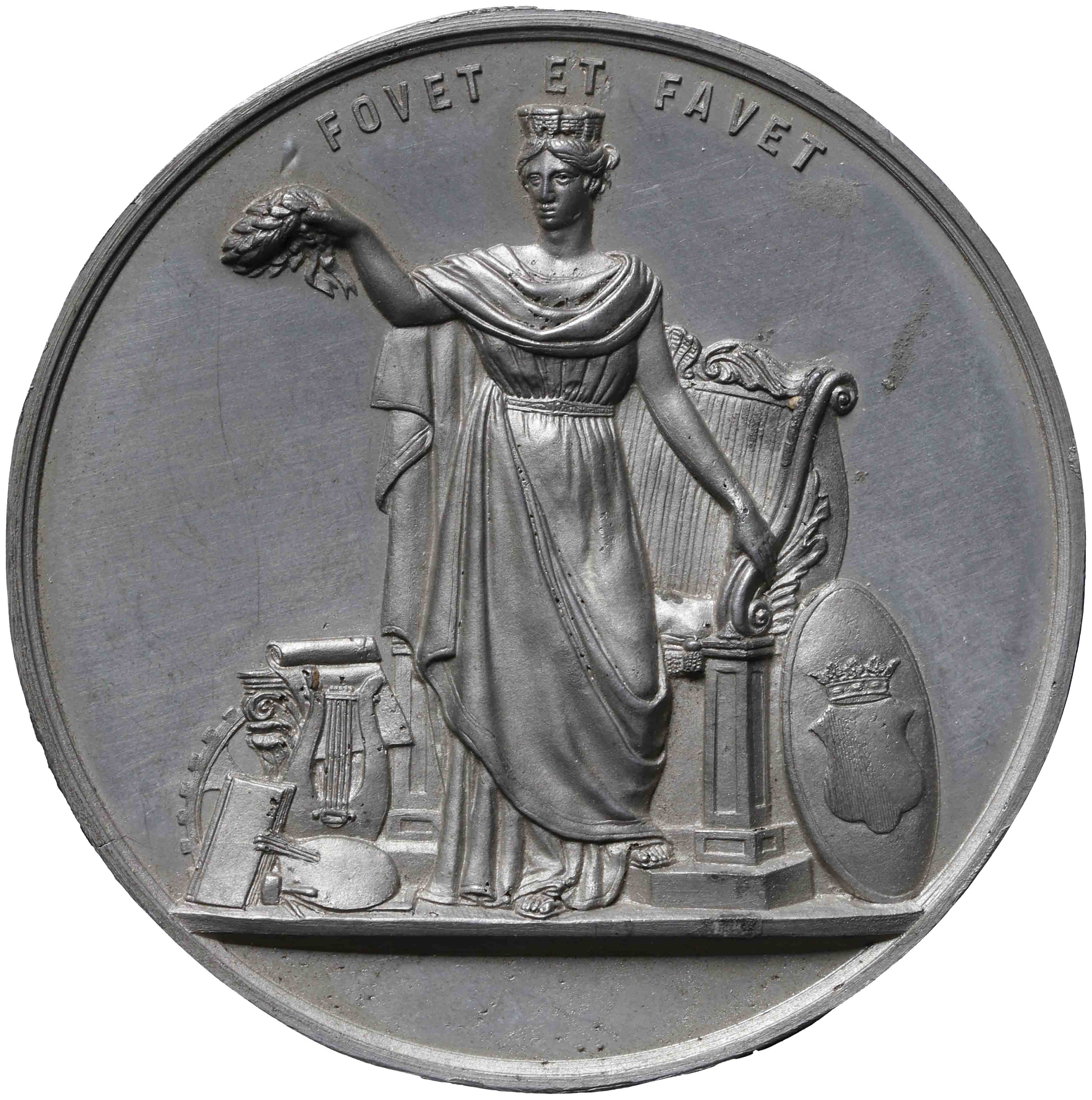 Image of the obverse. Utrecht prijspenning. Inventory number:HNM-13708