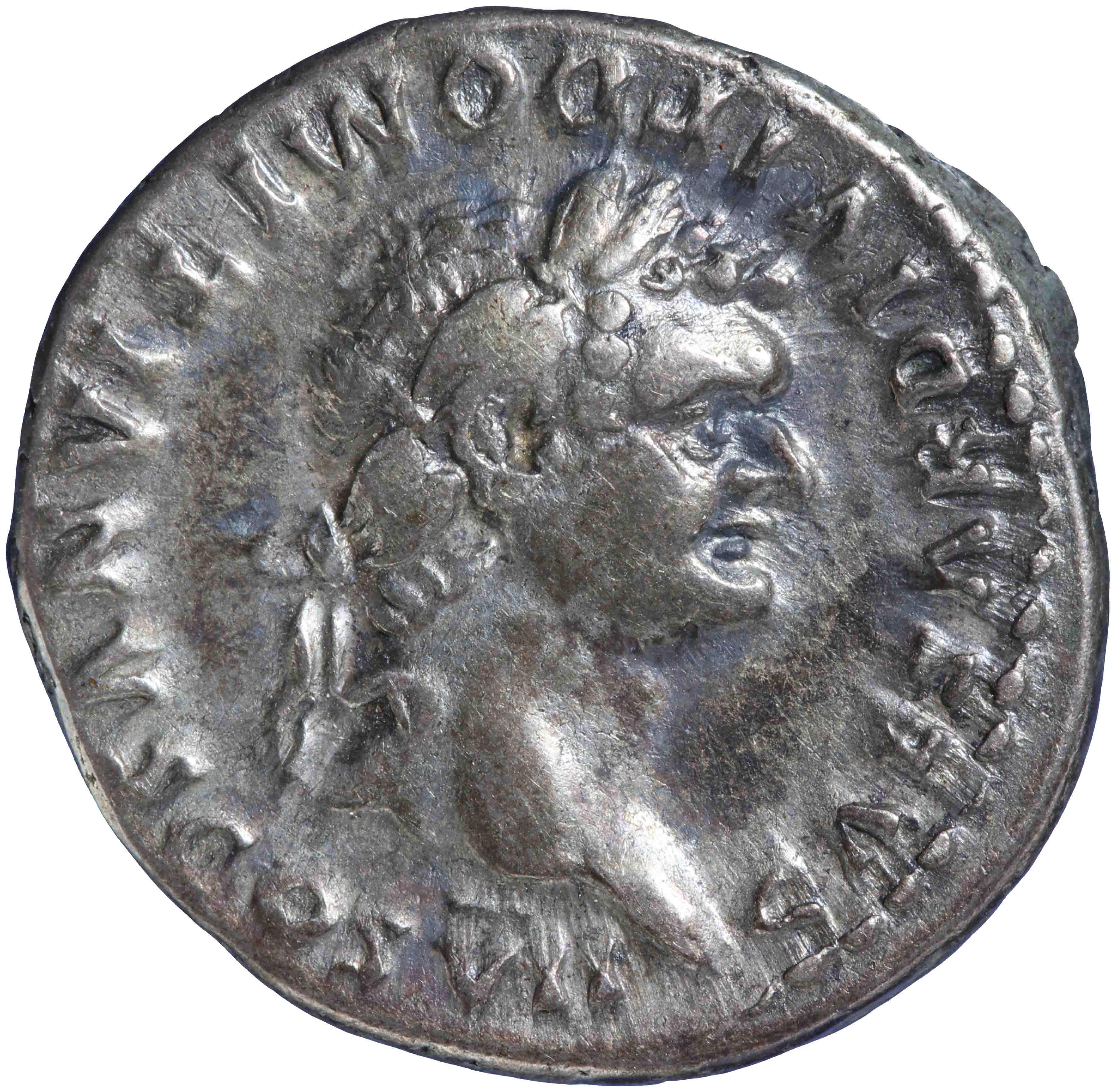 Afbeelding van de voorzijde. denarius. Inventarisnummer:KAW-00814