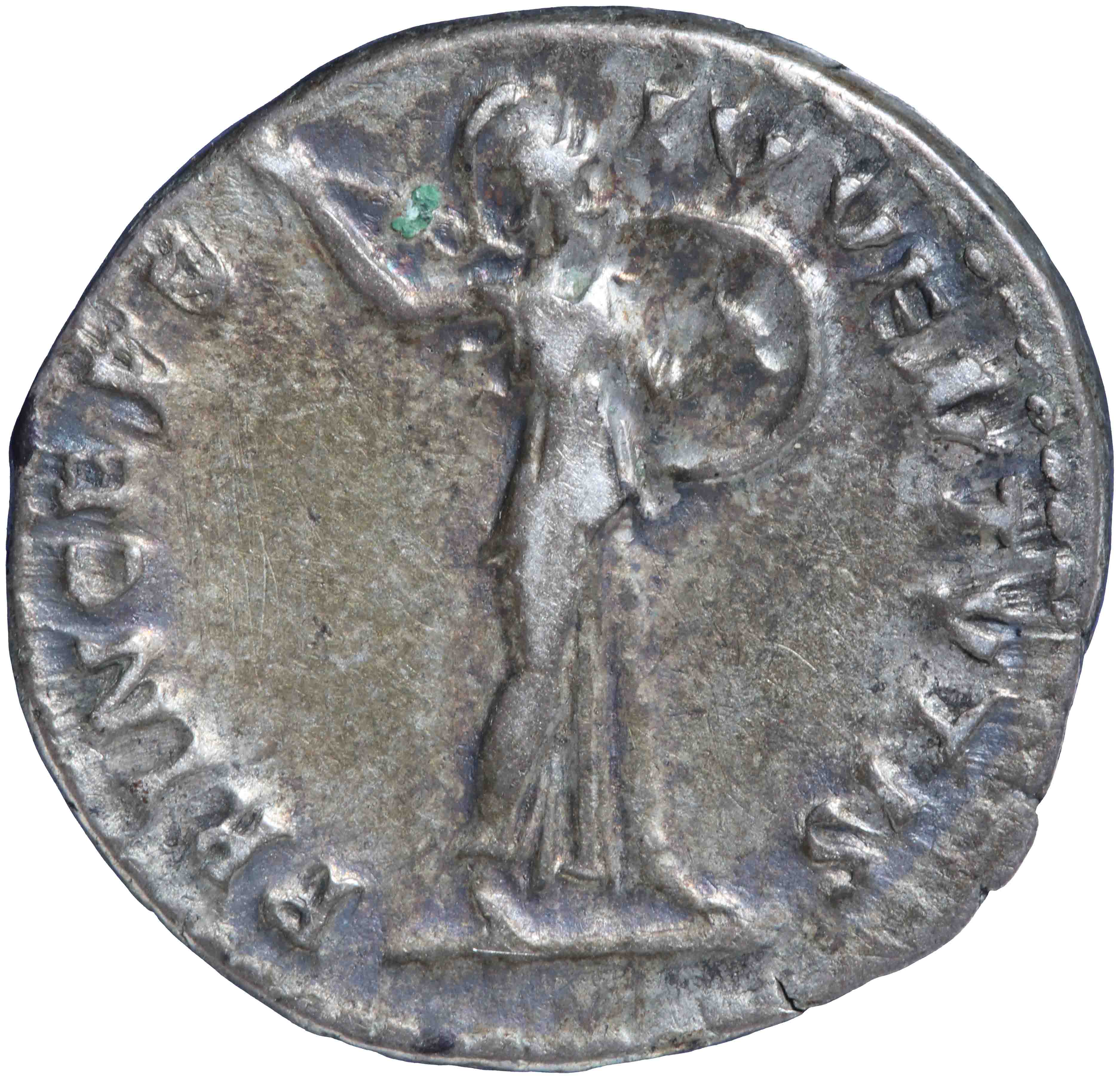 Afbeelding van de keerzijde. denarius. Inventarisnummer:KAW-00814