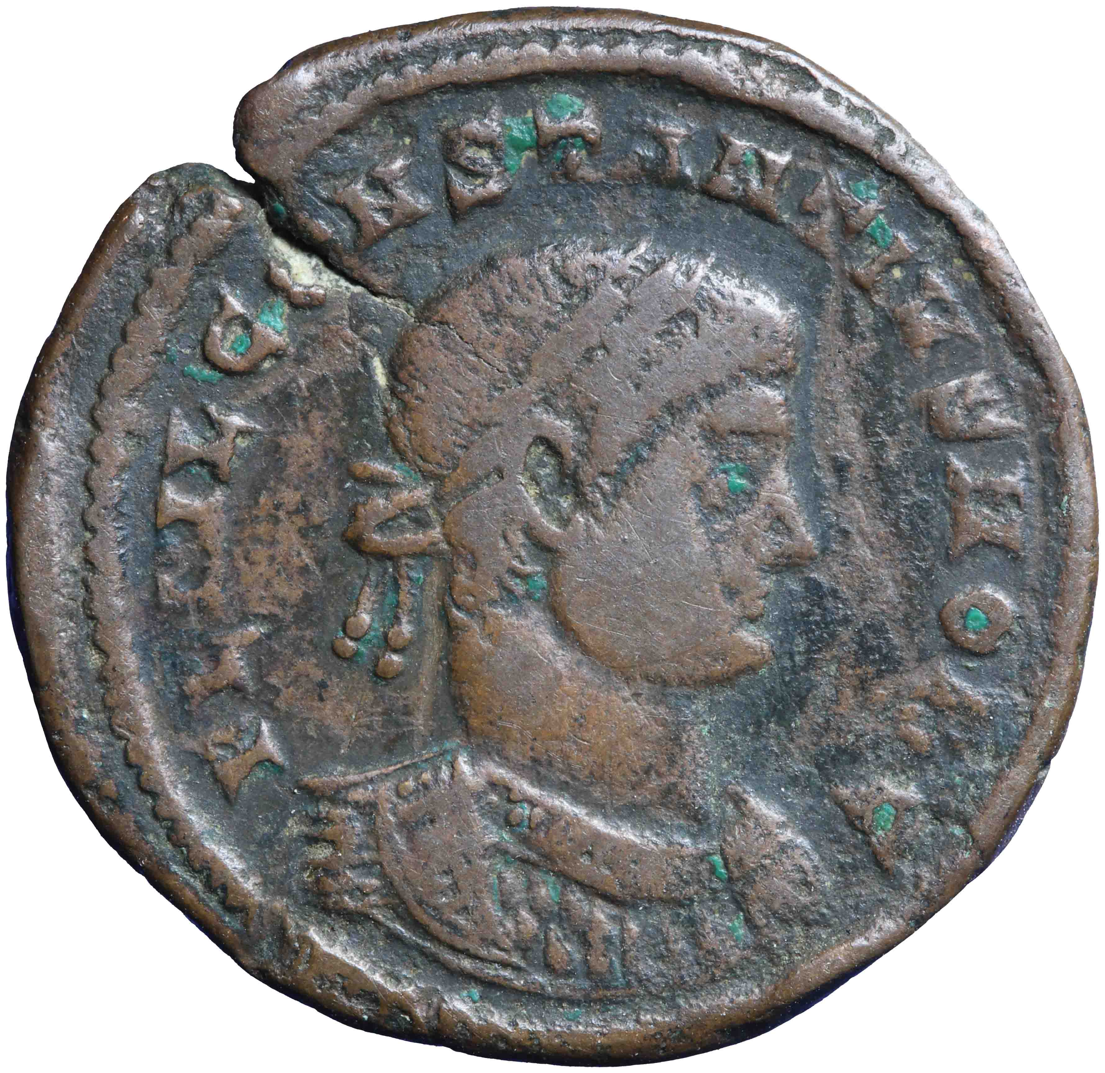 Image of the obverse. nummus. Inventory number:KAW-03389