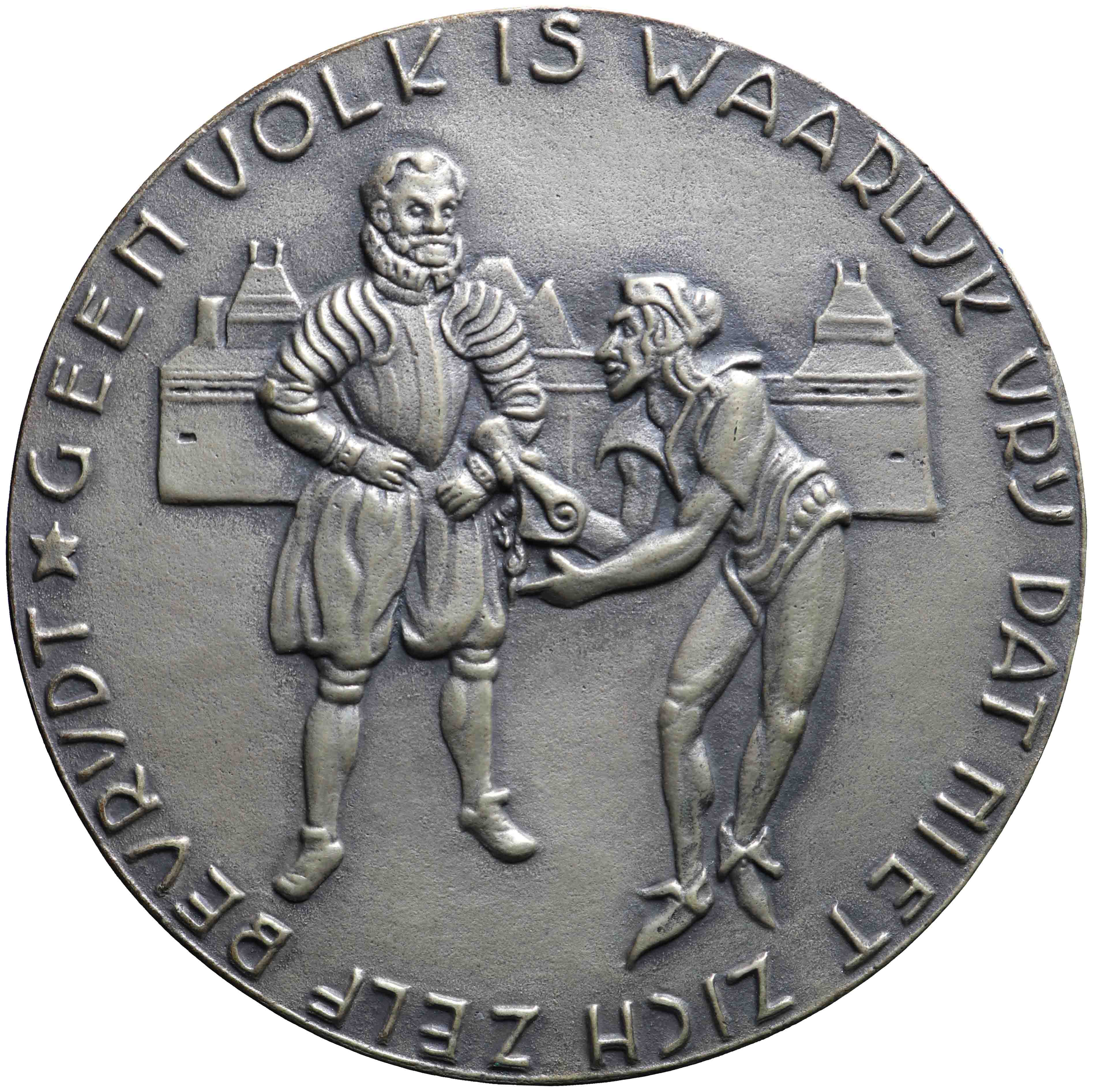 Afbeelding van de voorzijde. 300-jarig bestaan van de Universiteit te Utrecht - Maskerade der Studenten. Inventarisnummer:KHA-00593